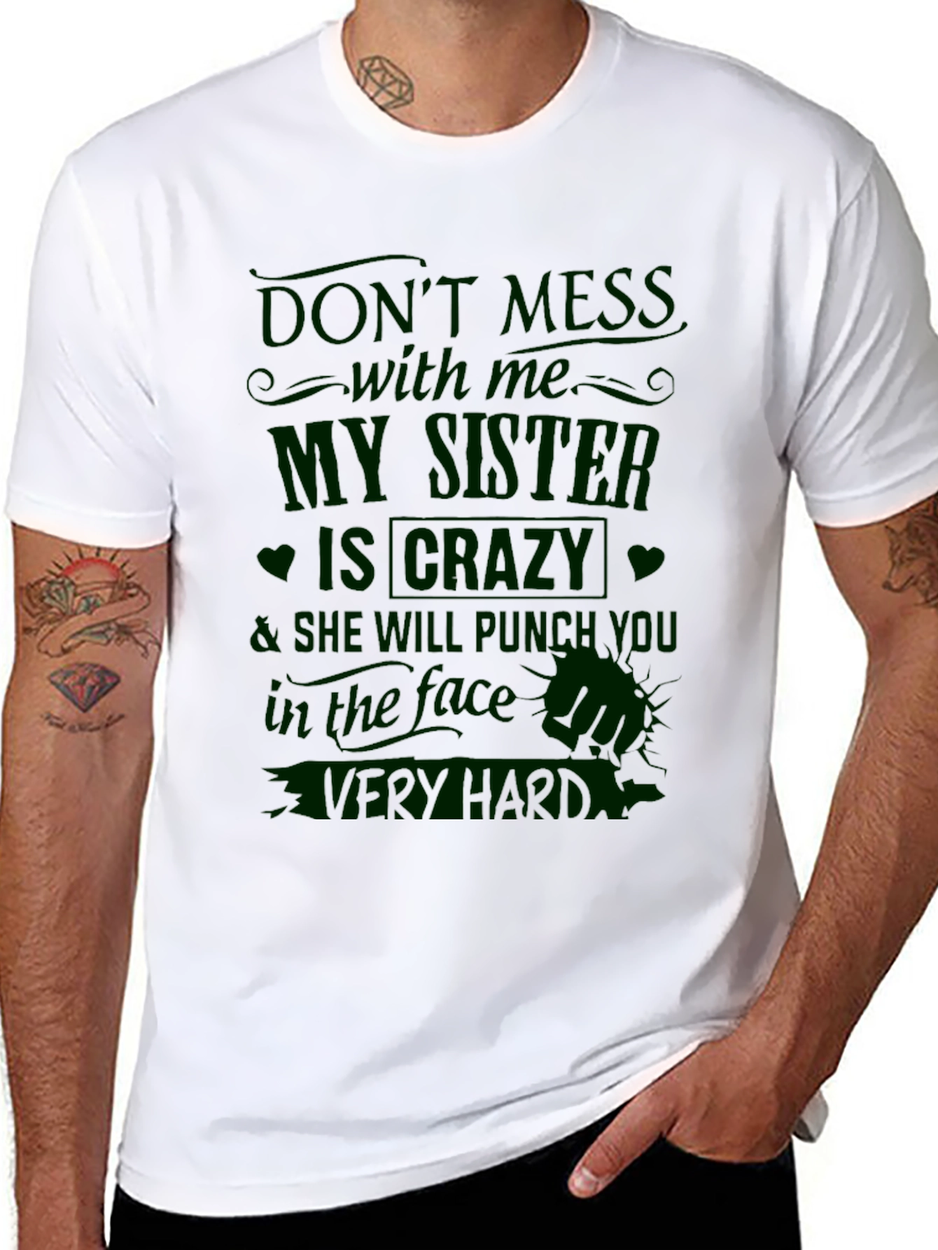 Crazy Sister T-Shirt - Funny Novelty Tee