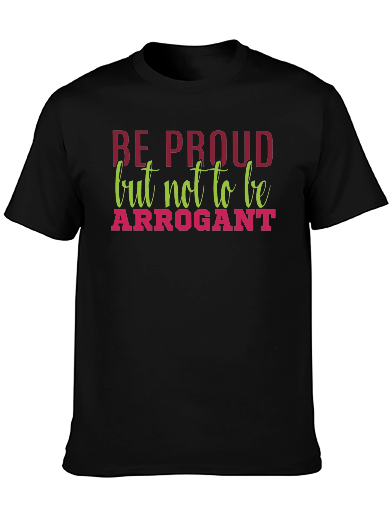 Be Proud Graphic Tee - Mens Black T-Shirt