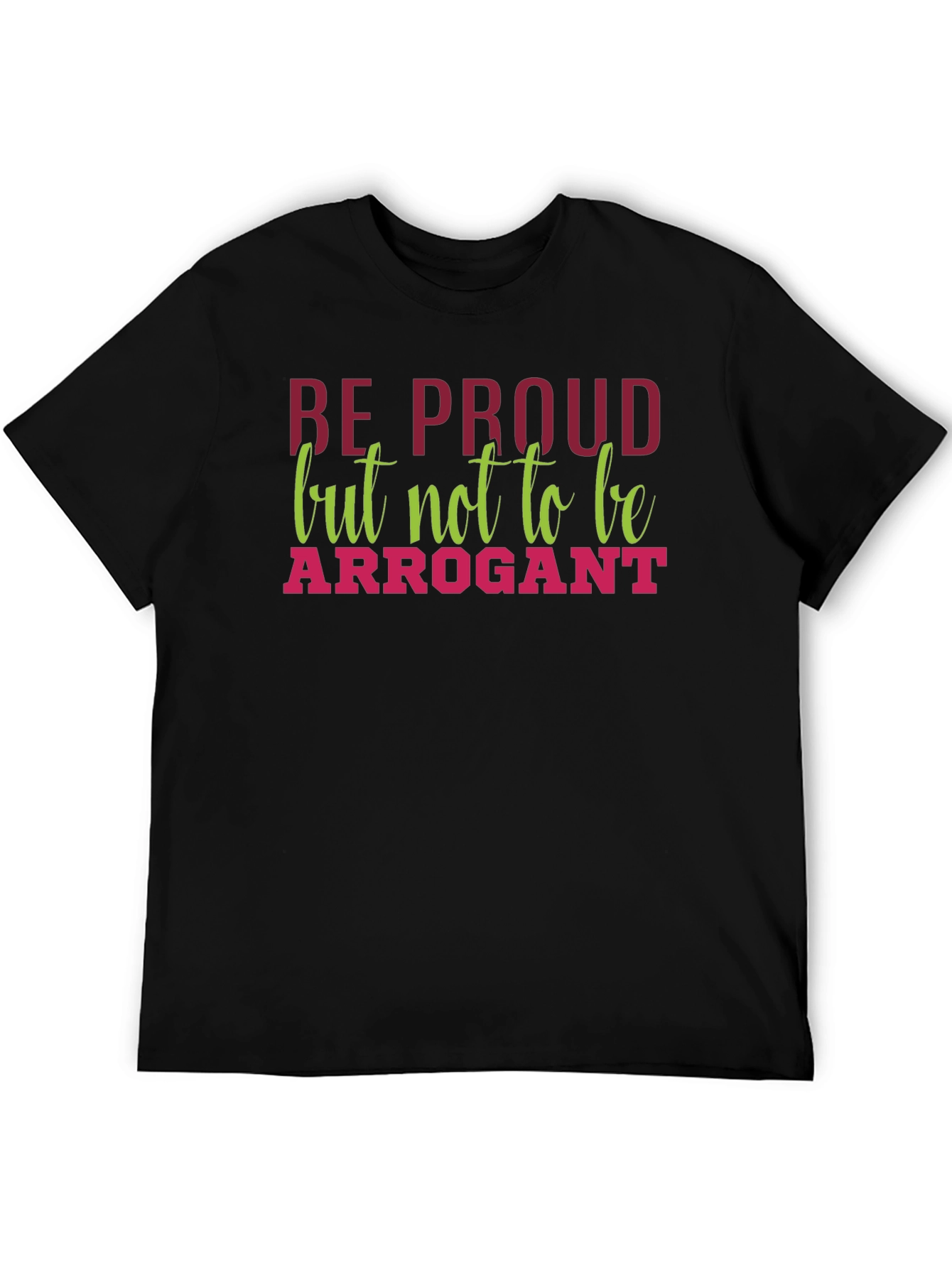 Be Proud Graphic Tee - Mens Black T-Shirt