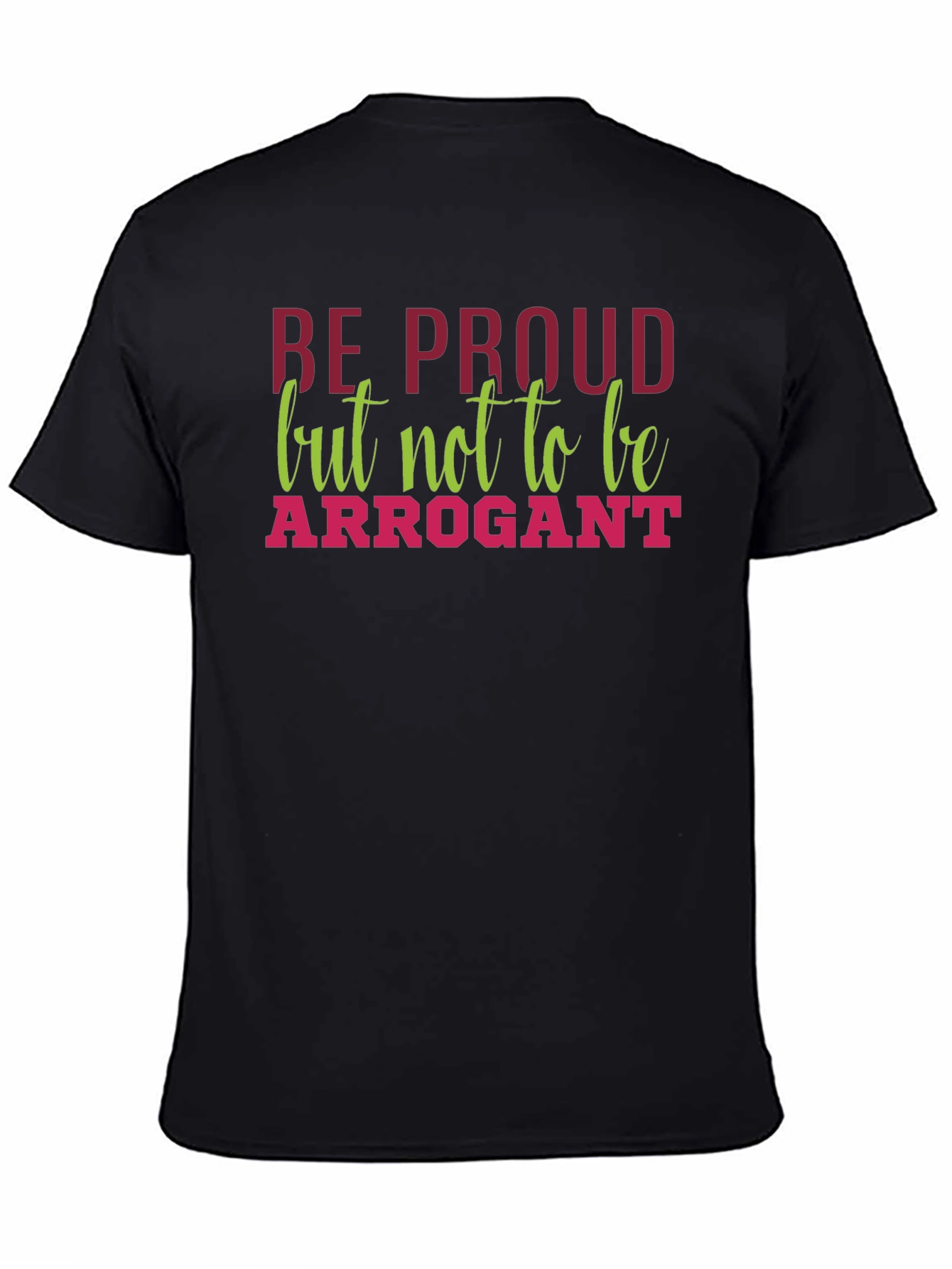 Be Proud Graphic Tee - Mens Black T-Shirt