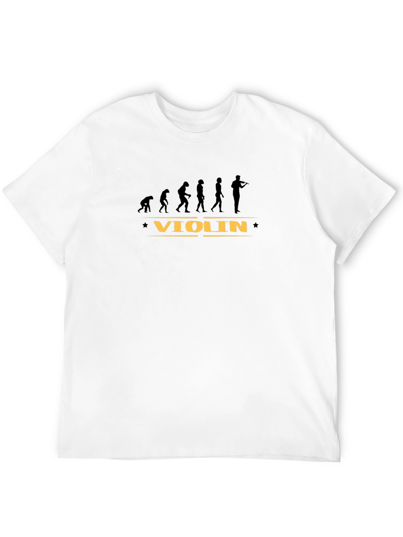 Violin Evolution Graphic T-Shirt - Black Musician Gift