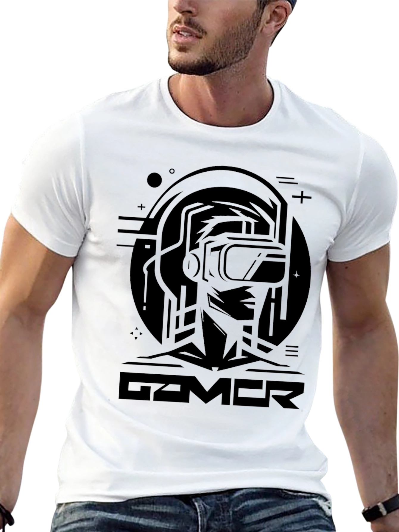 Gamer VR Headset T-Shirt - Cool Graphic Tee
