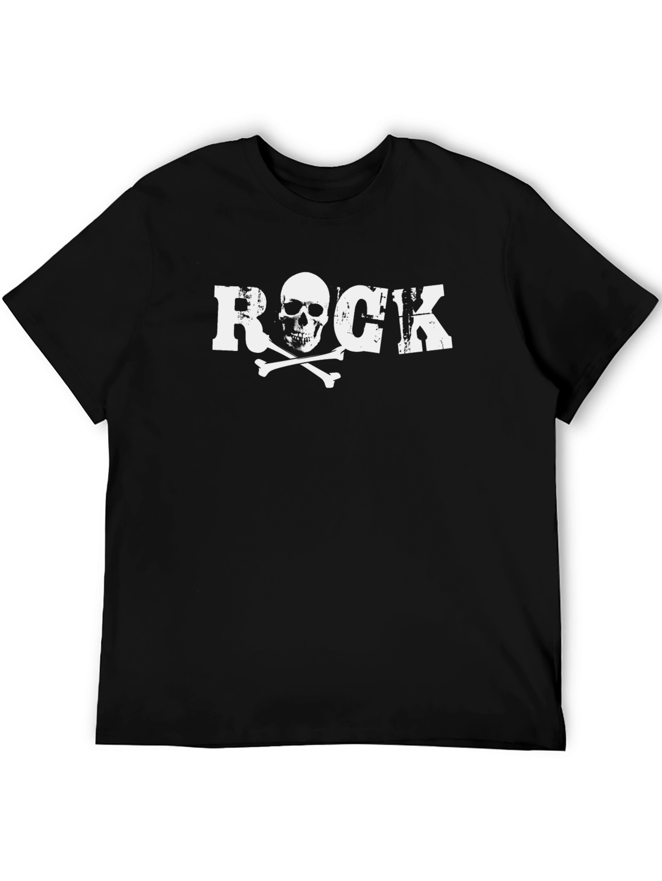 Rock Skull & Crossbones Graphic T-Shirt