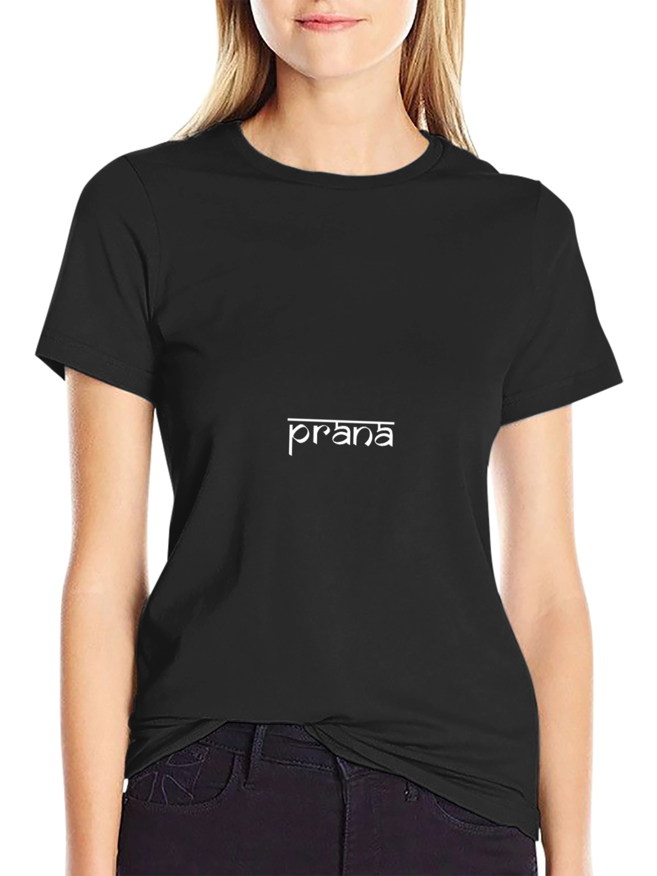 Prana Graphic Tee - Stylish Black Casual Wear