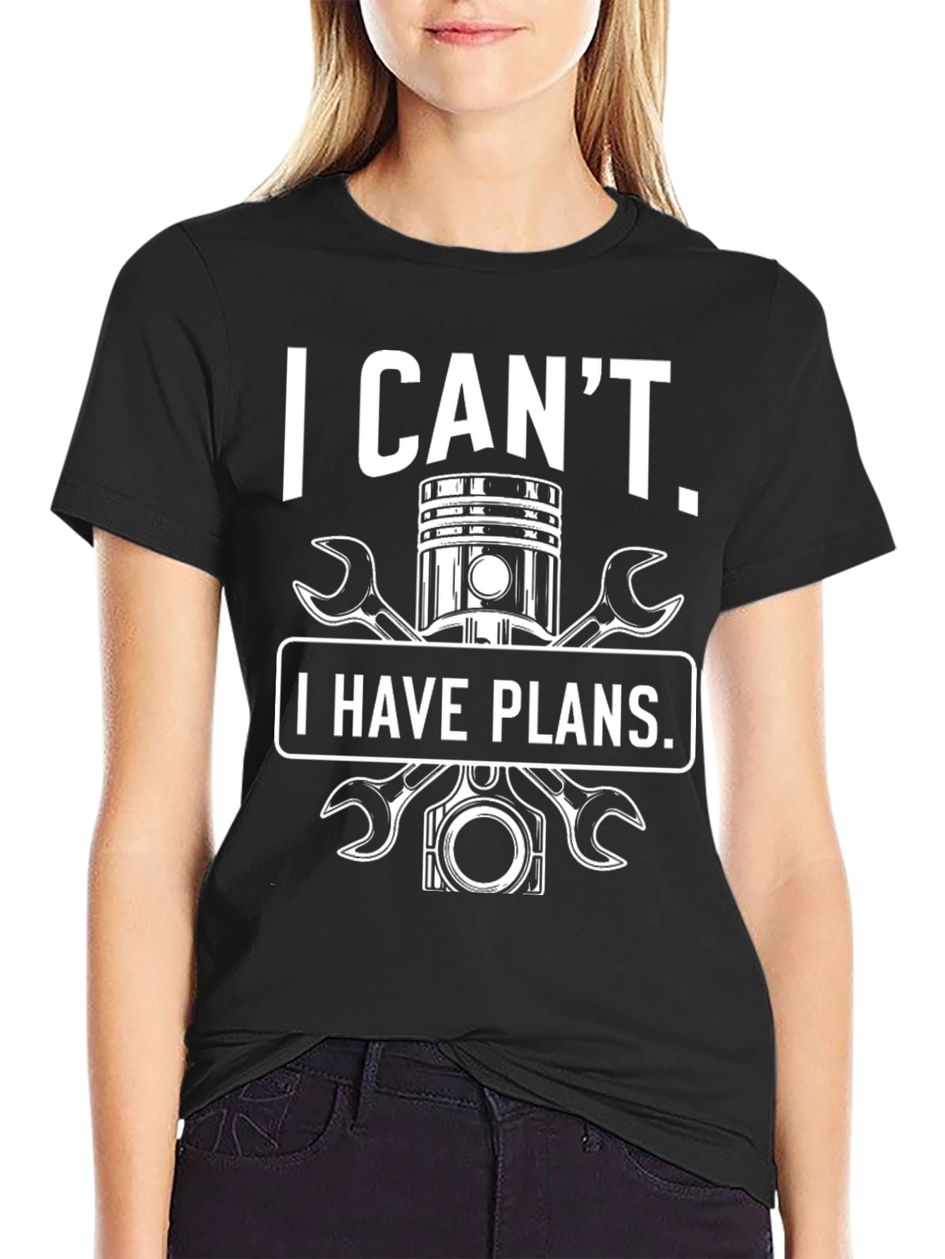 Mechanic I Cant I Have Plans Graphic T-Shirt