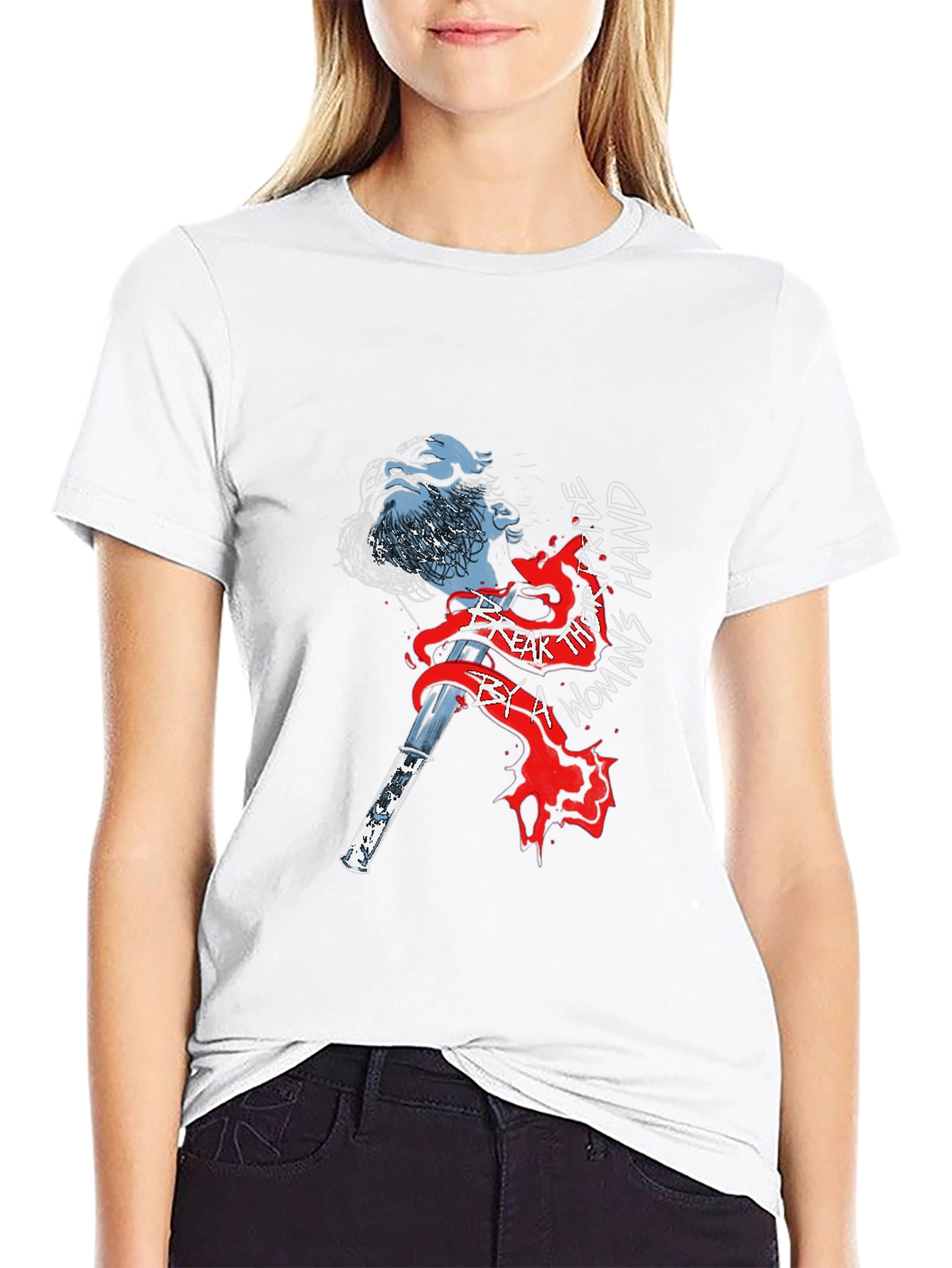 Graphic Print Black T-Shirt - Norse Viking Axe
