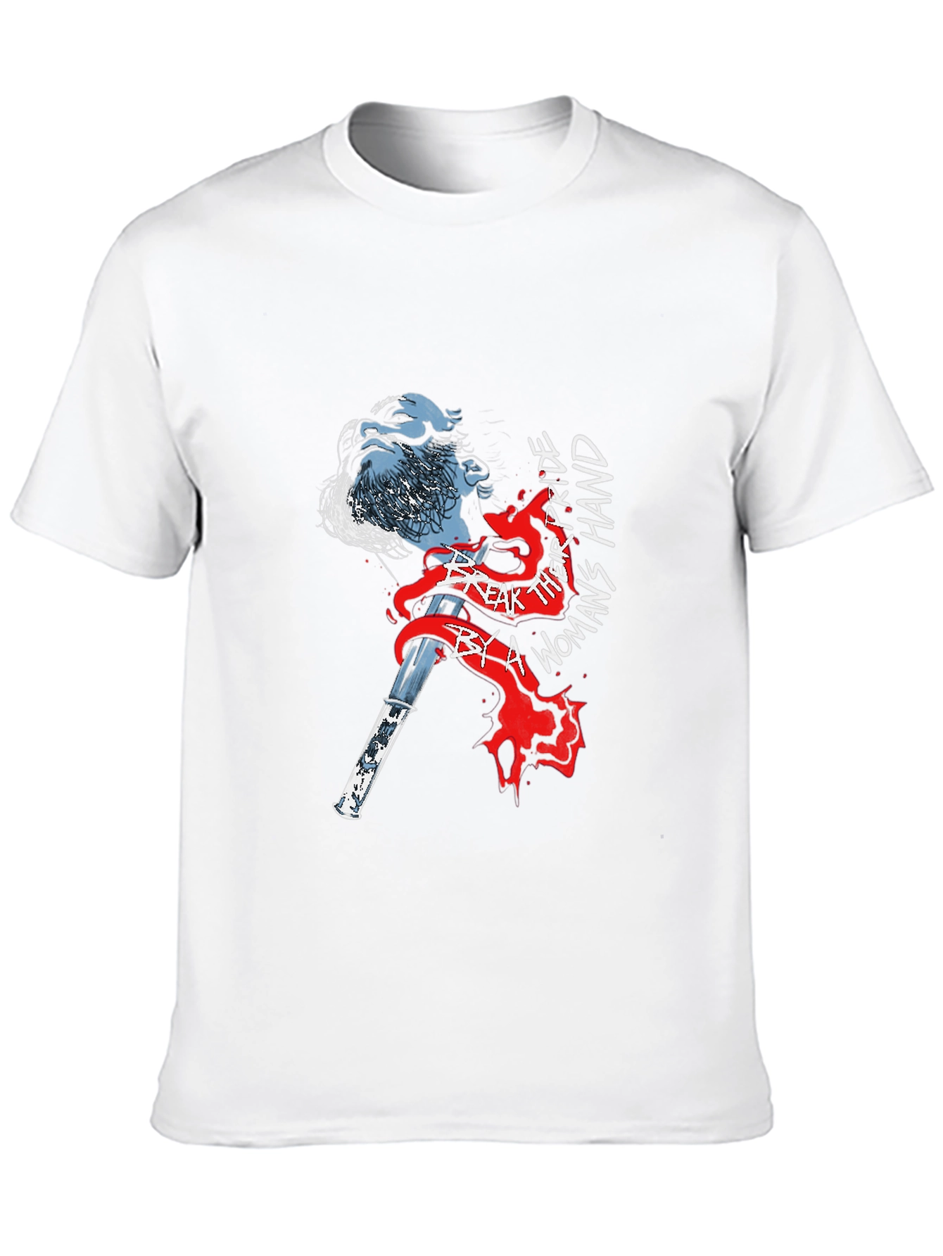 Graphic Print Black T-Shirt - Norse Viking Axe