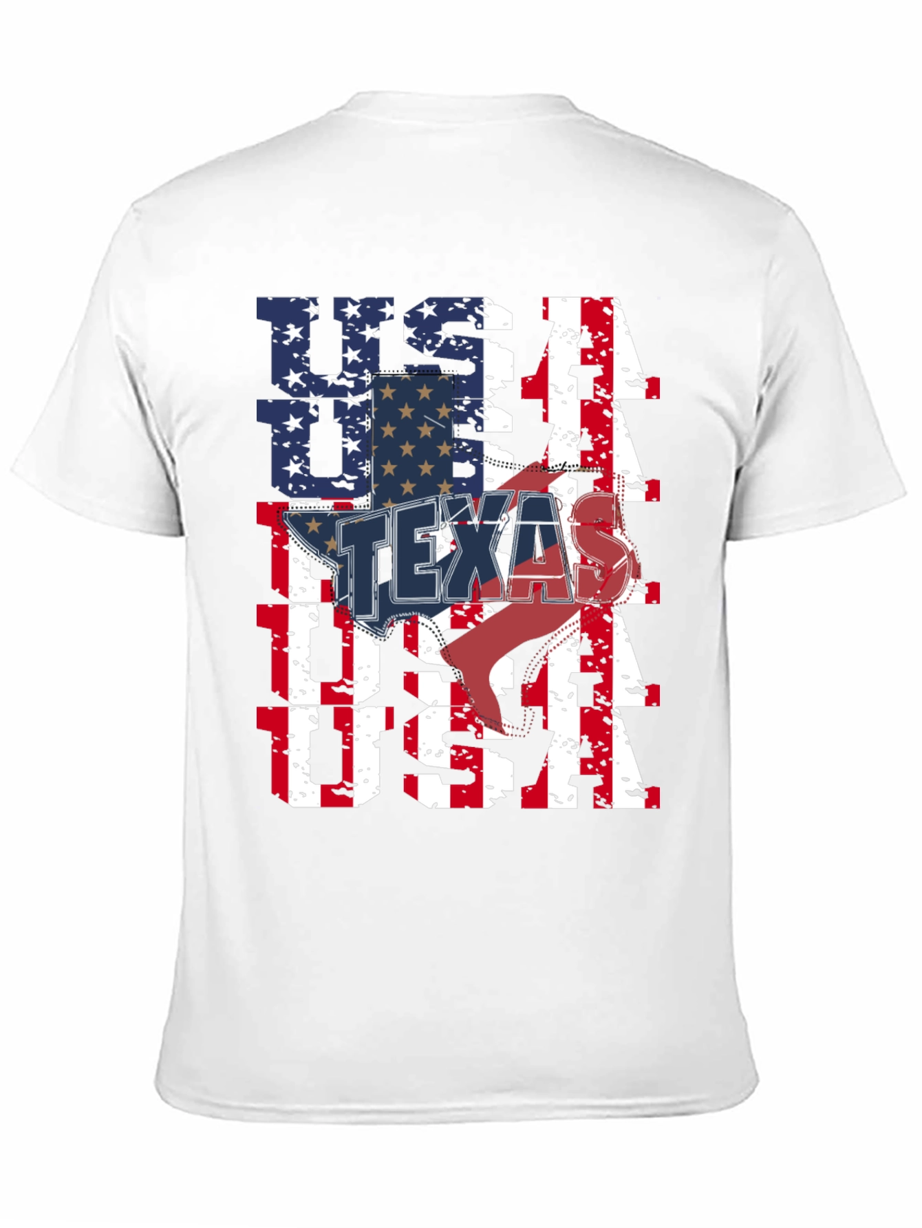 USA Texas Flag Graphic Tee