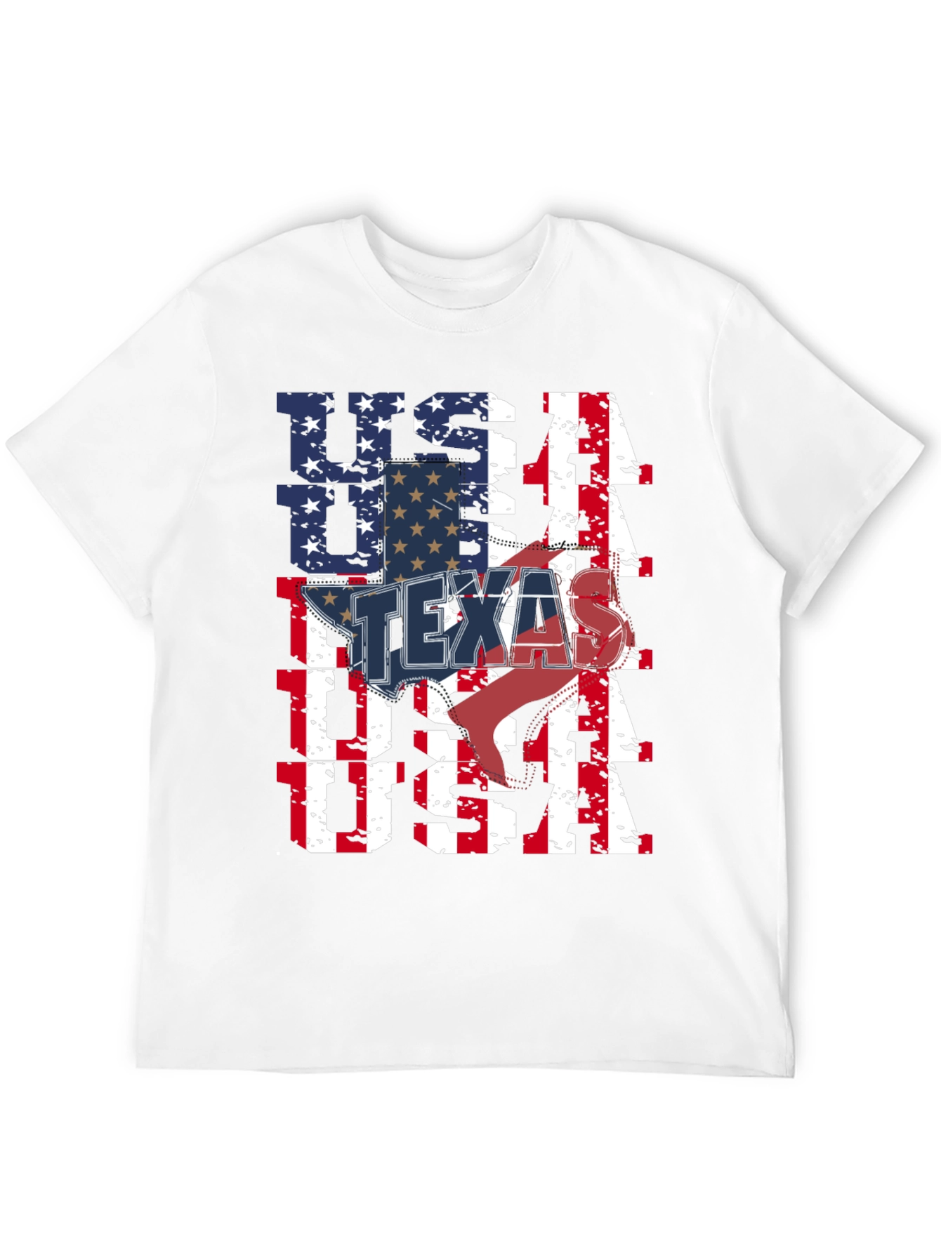 USA Texas Flag Graphic Tee