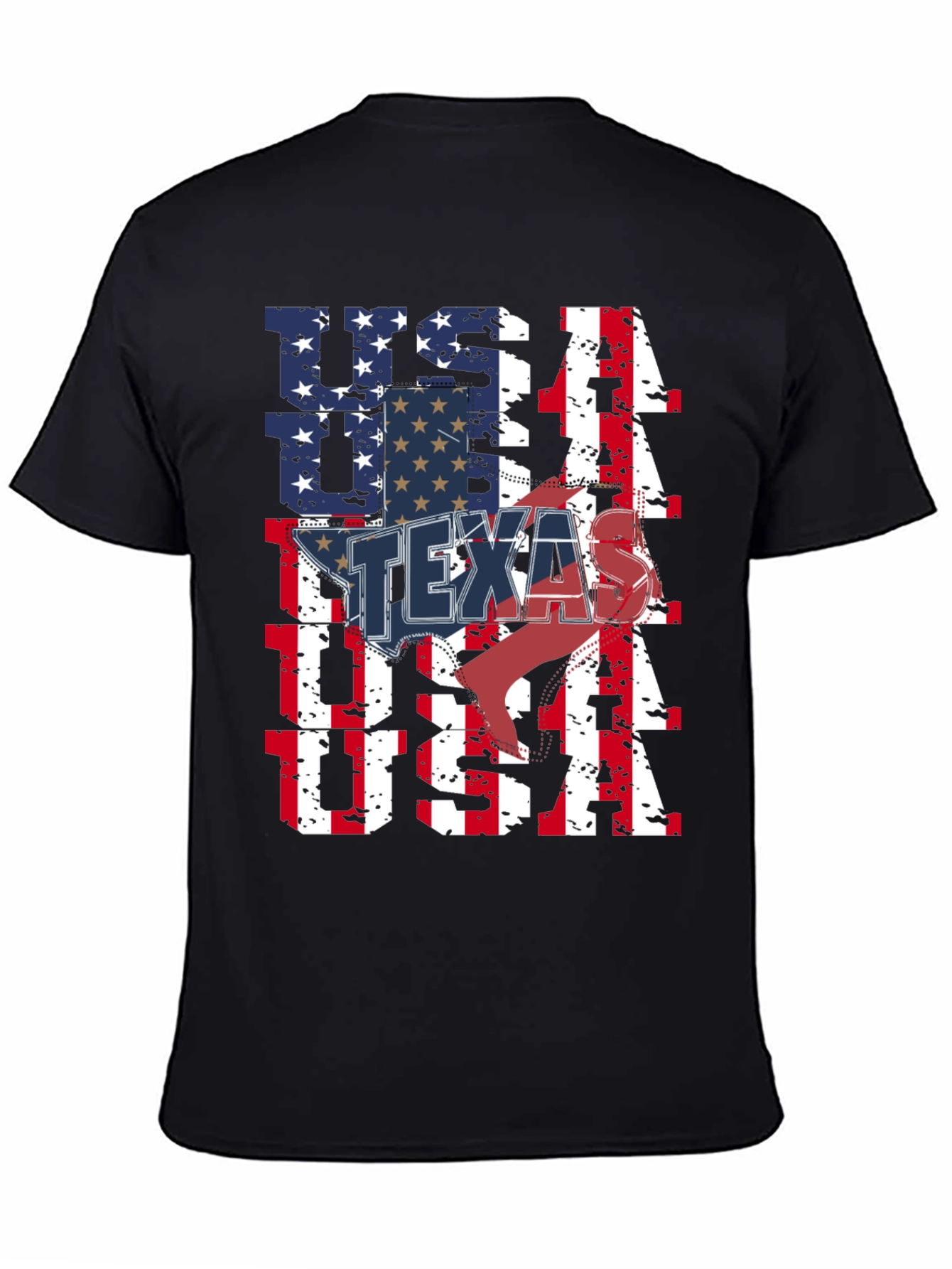 USA Texas Flag Graphic Tee