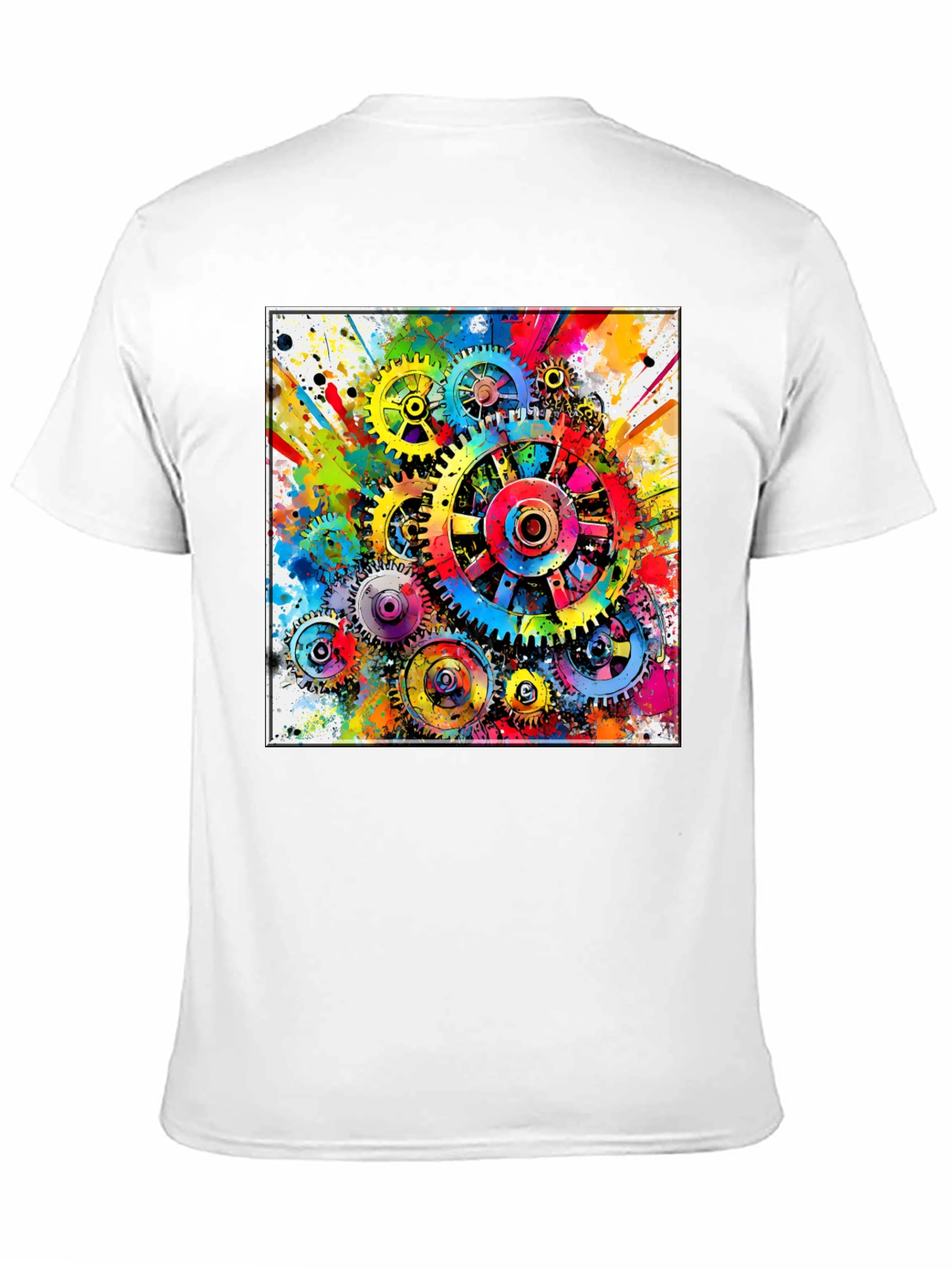 Colorful Gears Graphic T-Shirt