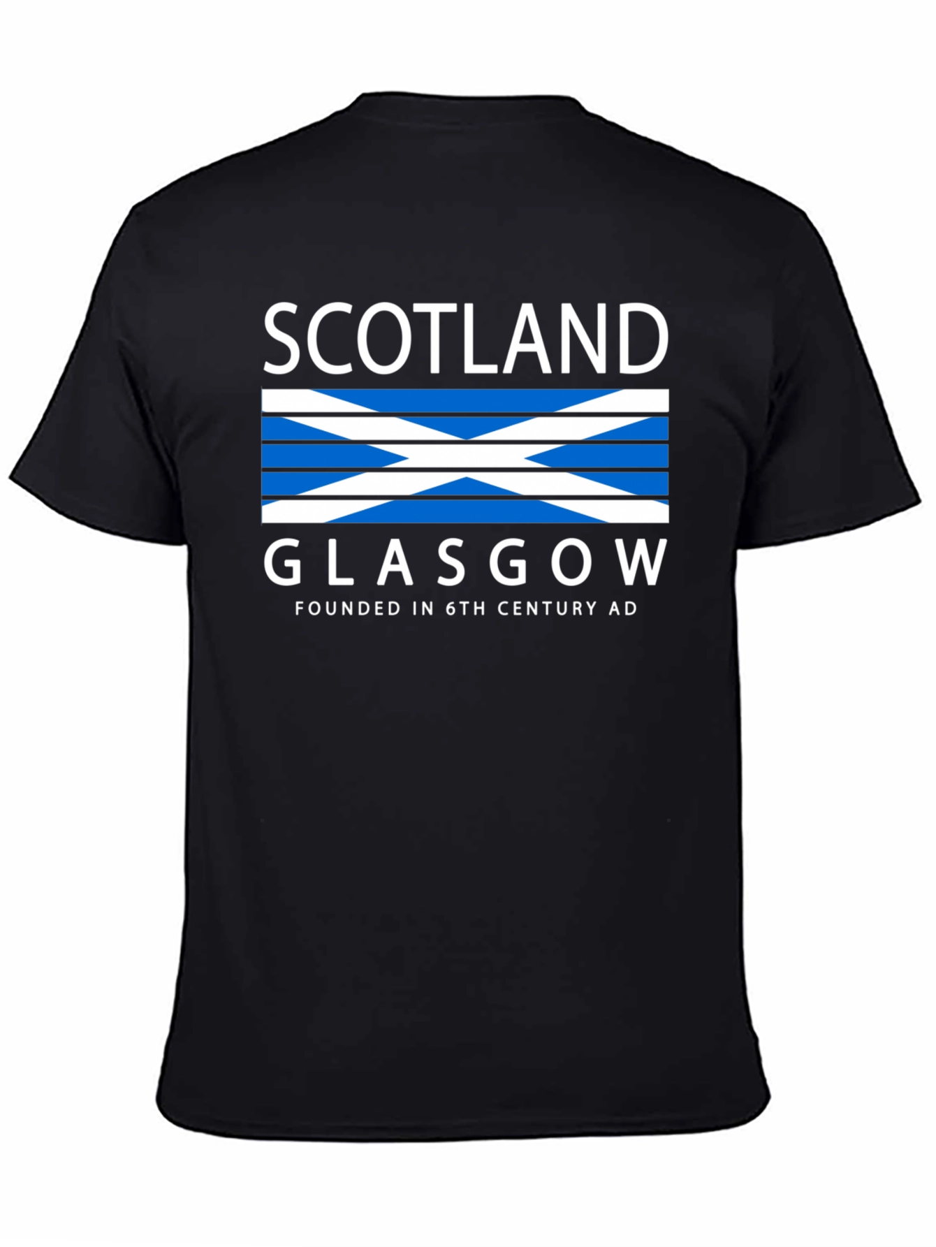 Scotland Glasgow Graphic Tee - Black