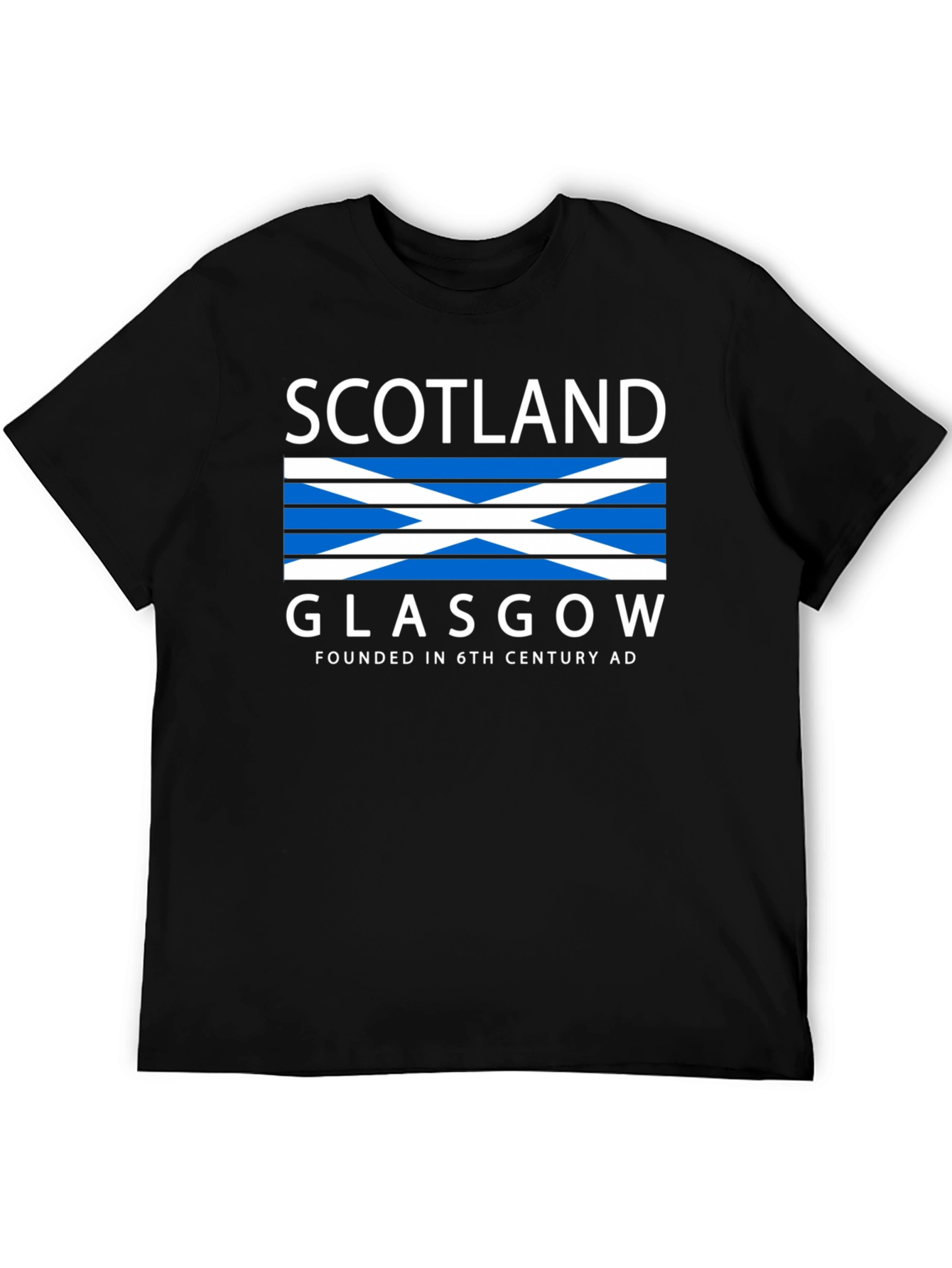 Scotland Glasgow Graphic Tee - Black
