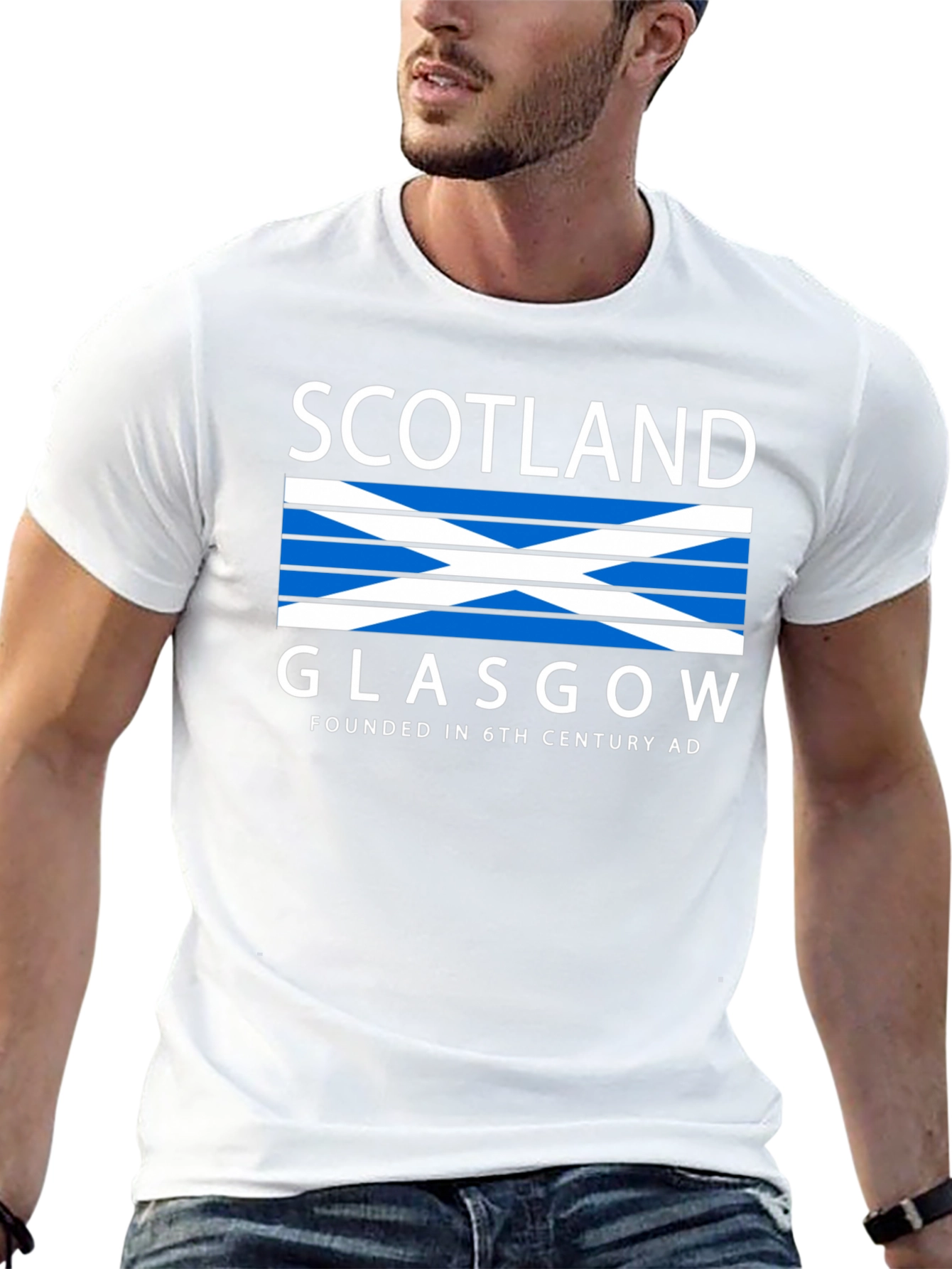 Scotland Glasgow Graphic Tee - Black