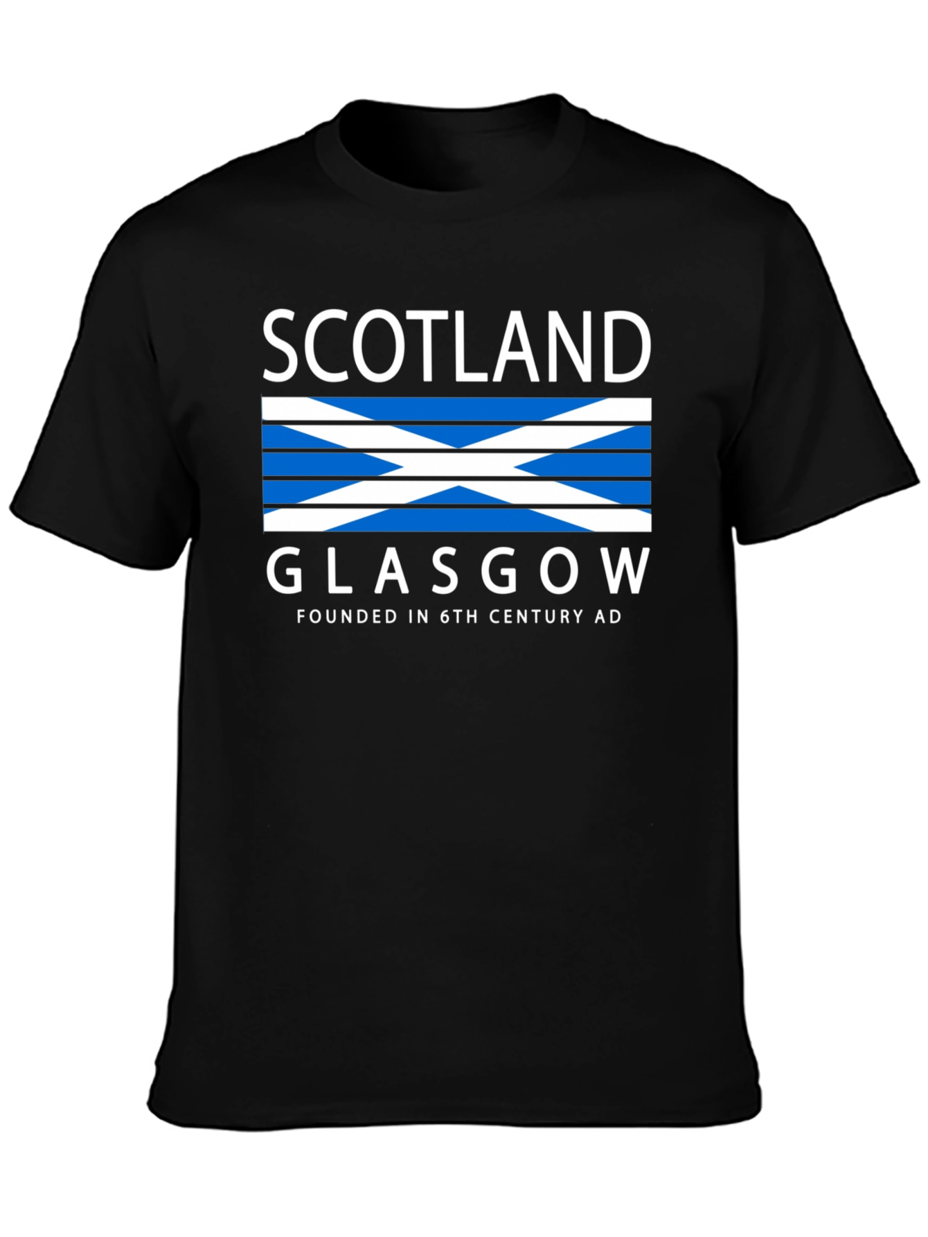 Scotland Glasgow Graphic Tee - Black