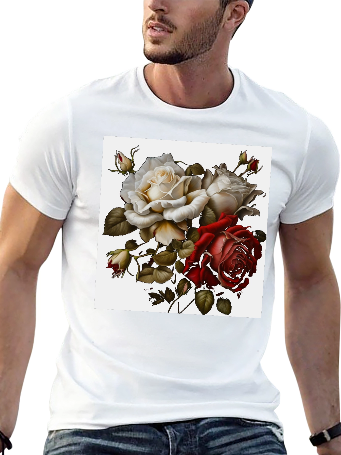 Floral Roses Graphic Tee