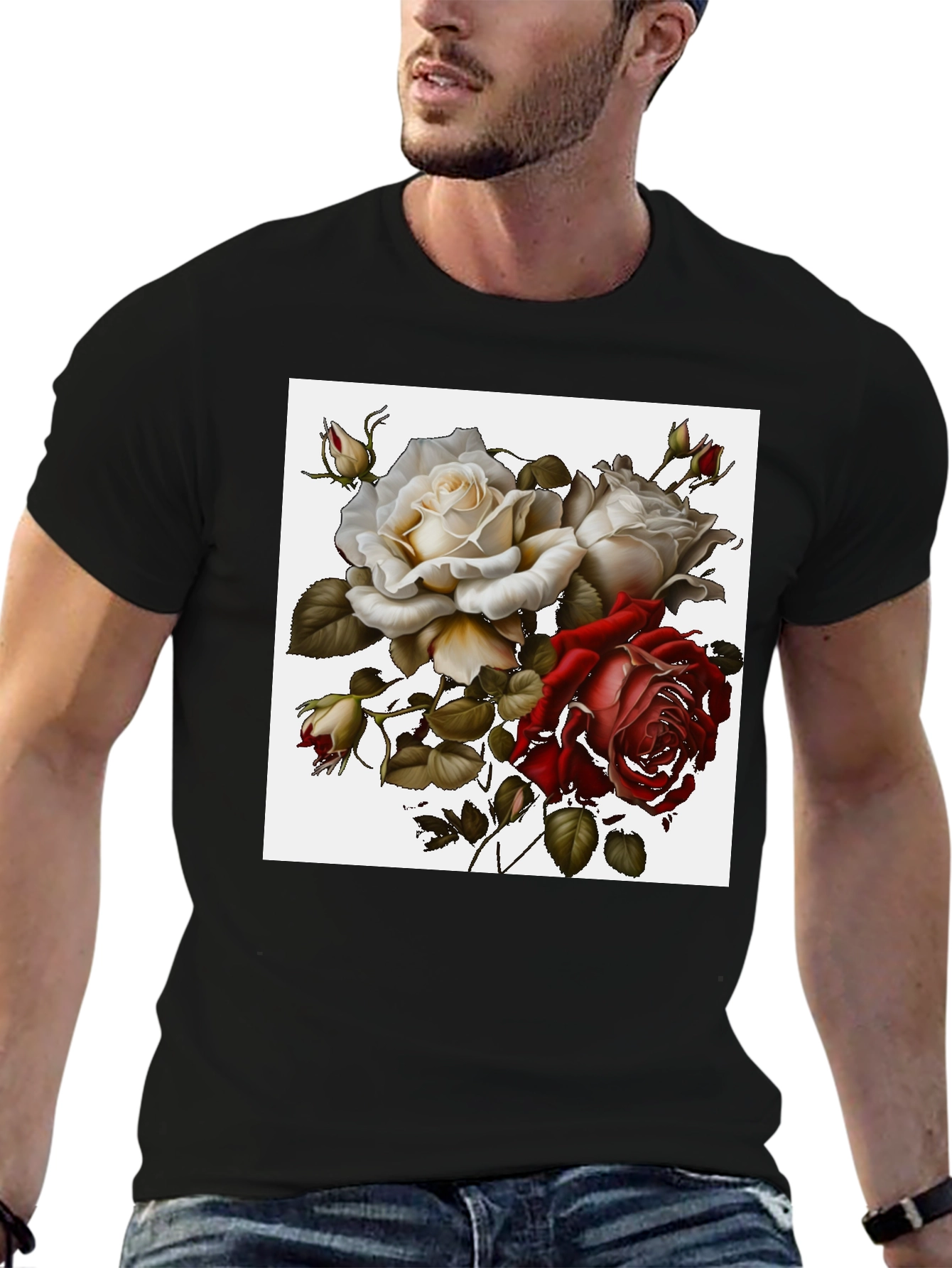 Floral Roses Graphic Tee