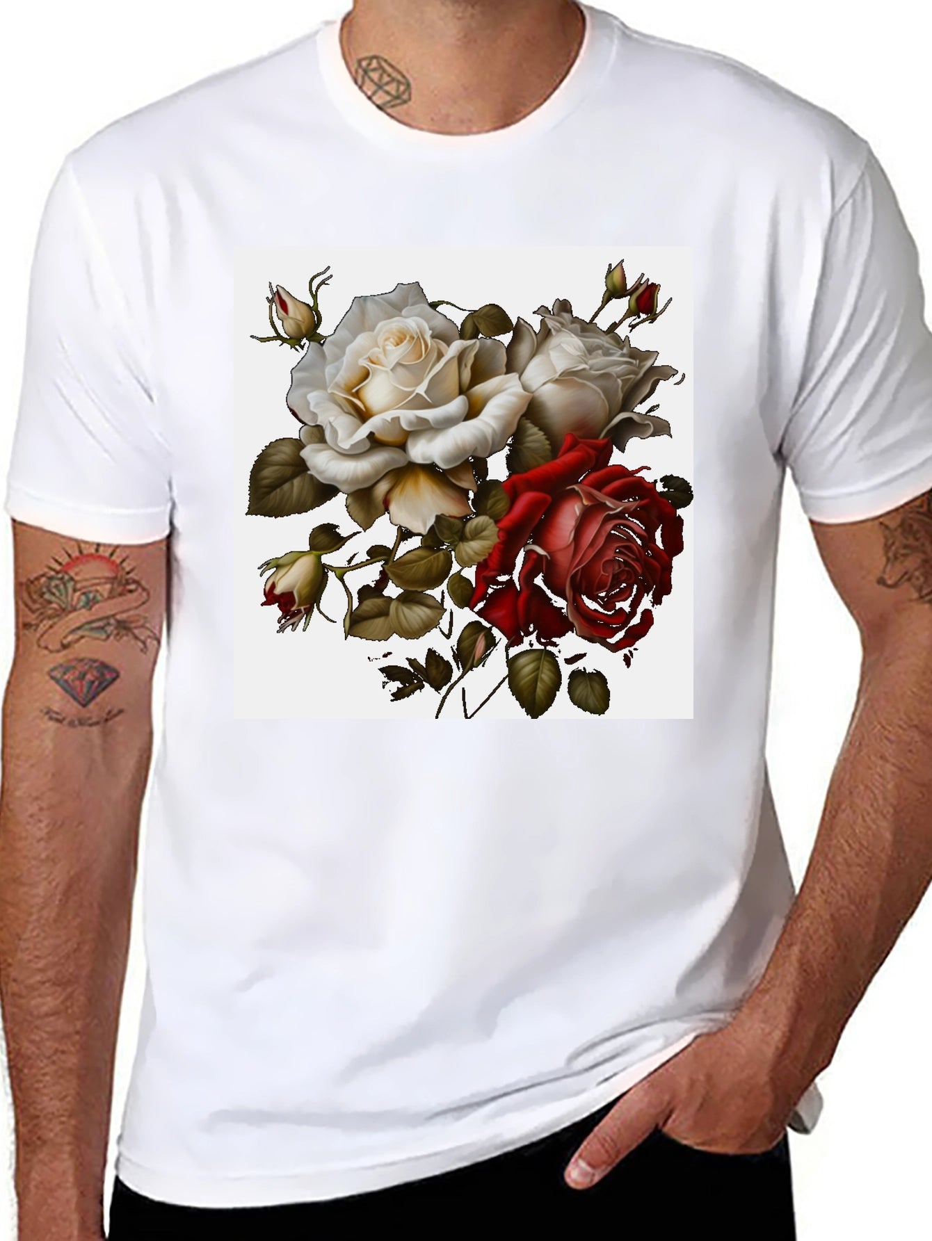 Floral Roses Graphic Tee