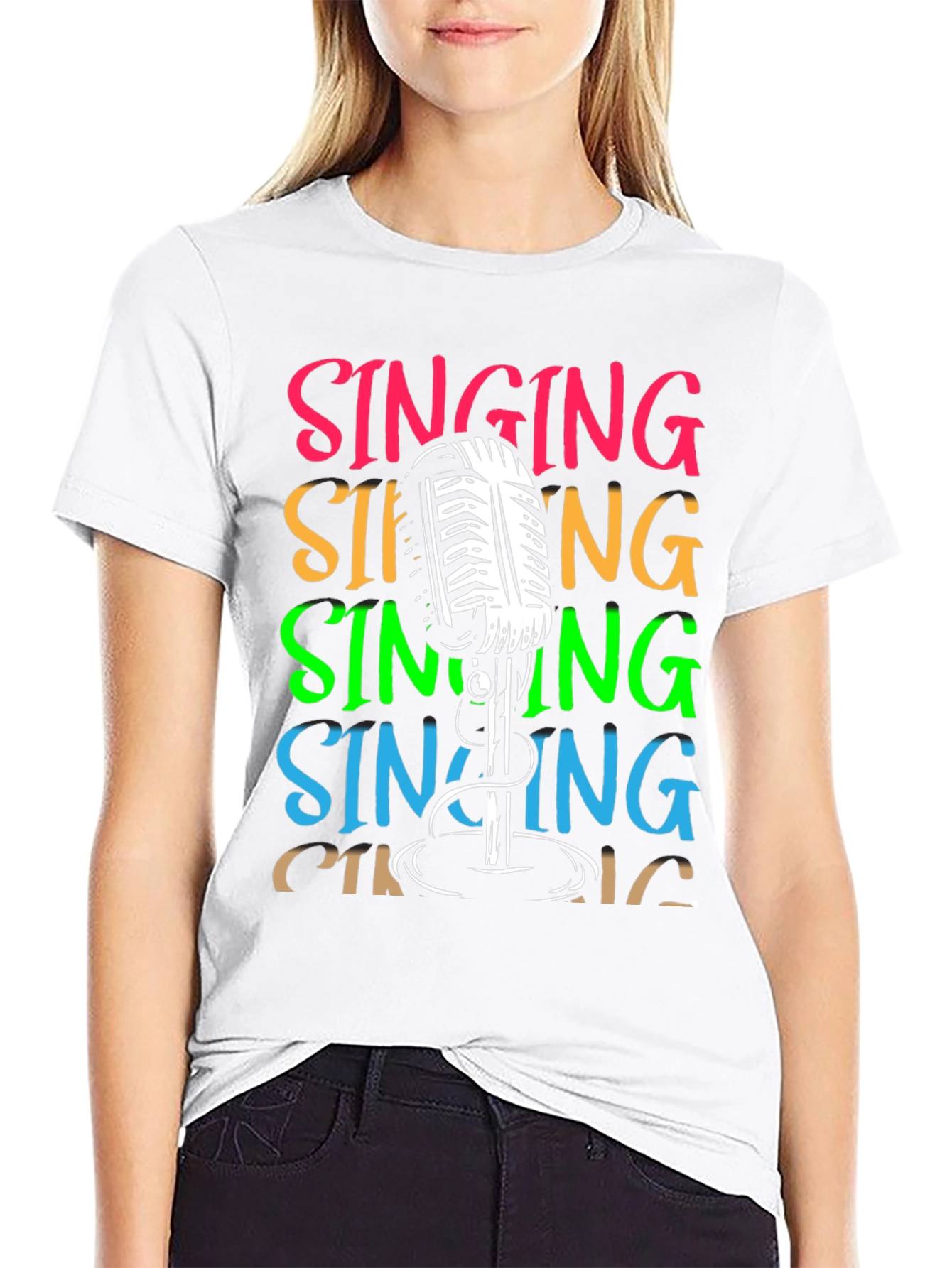 Singing Microphone Graphic Tee