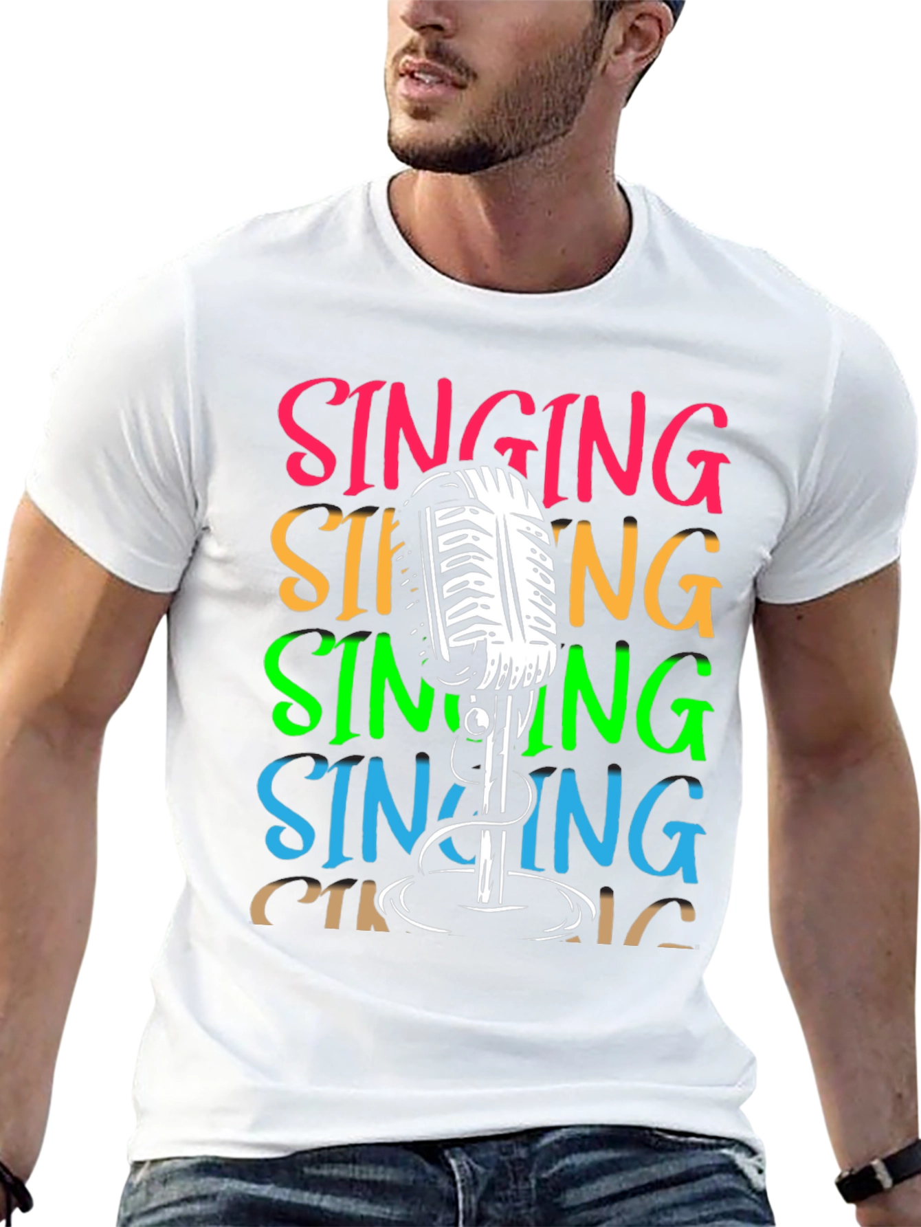 Singing Microphone Graphic Tee