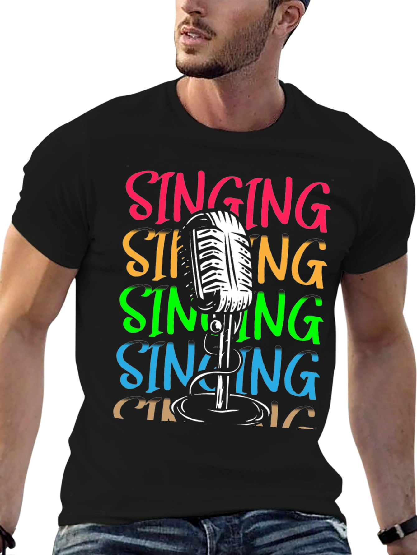 Singing Microphone Graphic Tee