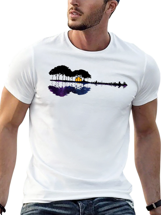 Guitar Landscape Graphic Tee