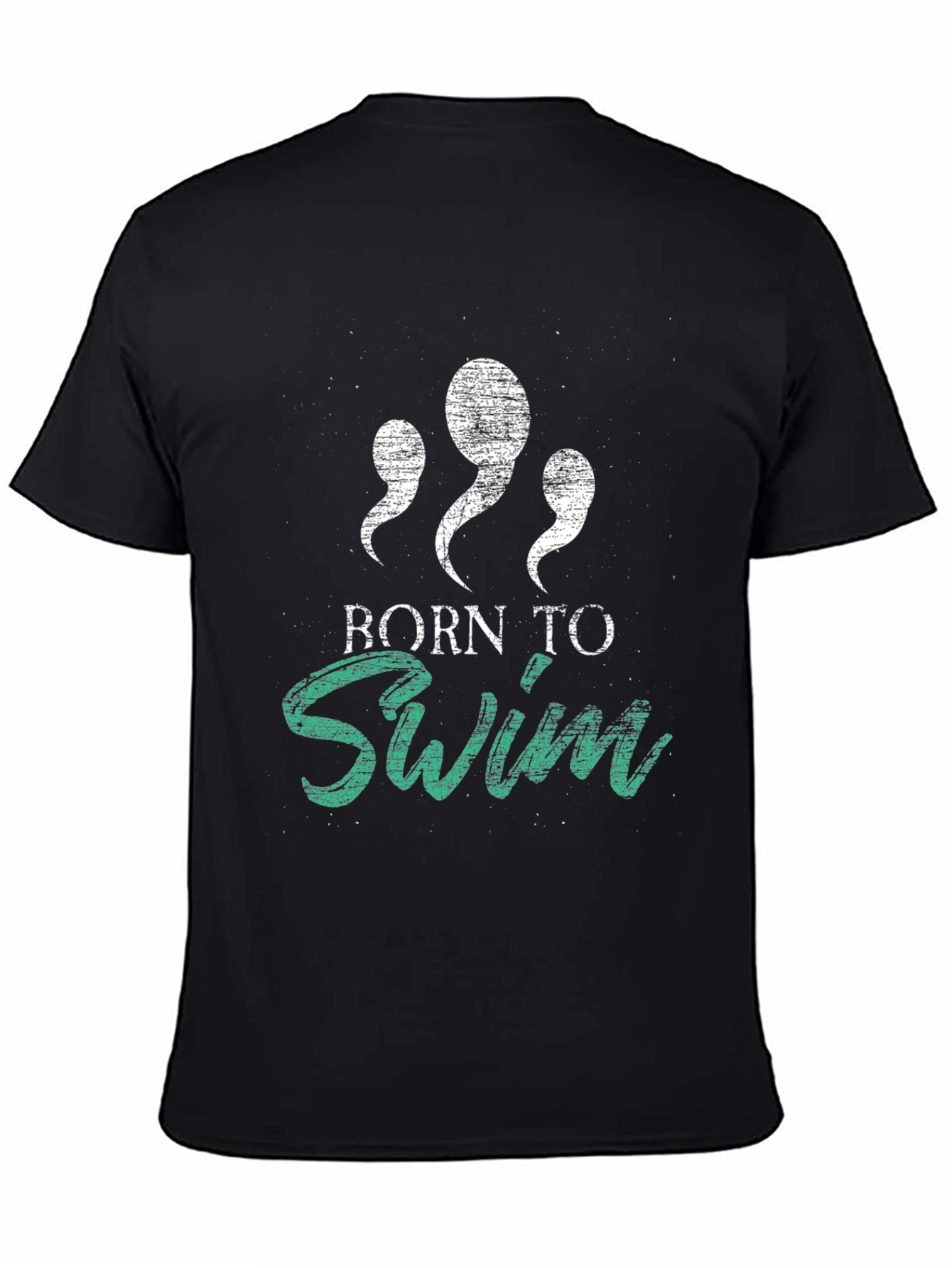 Born to Swim Graphic Tee - Black