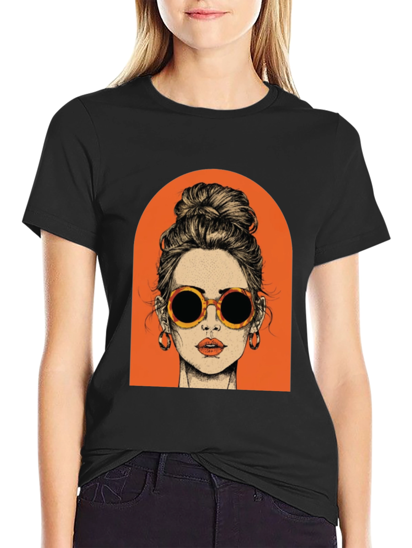 Retro Woman Graphic Tee - Stylish Casual Wear