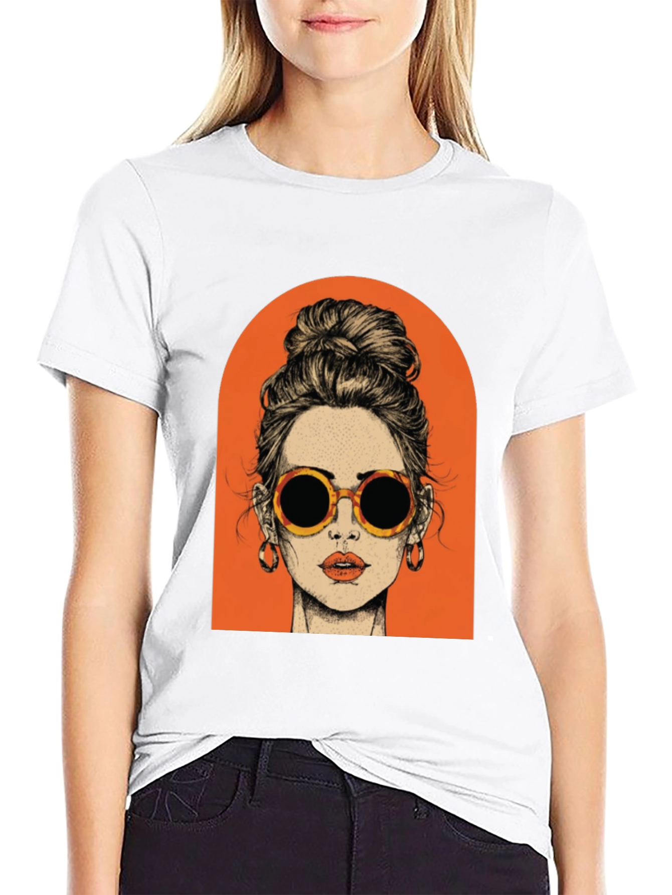 Retro Woman Graphic Tee - Stylish Casual Wear