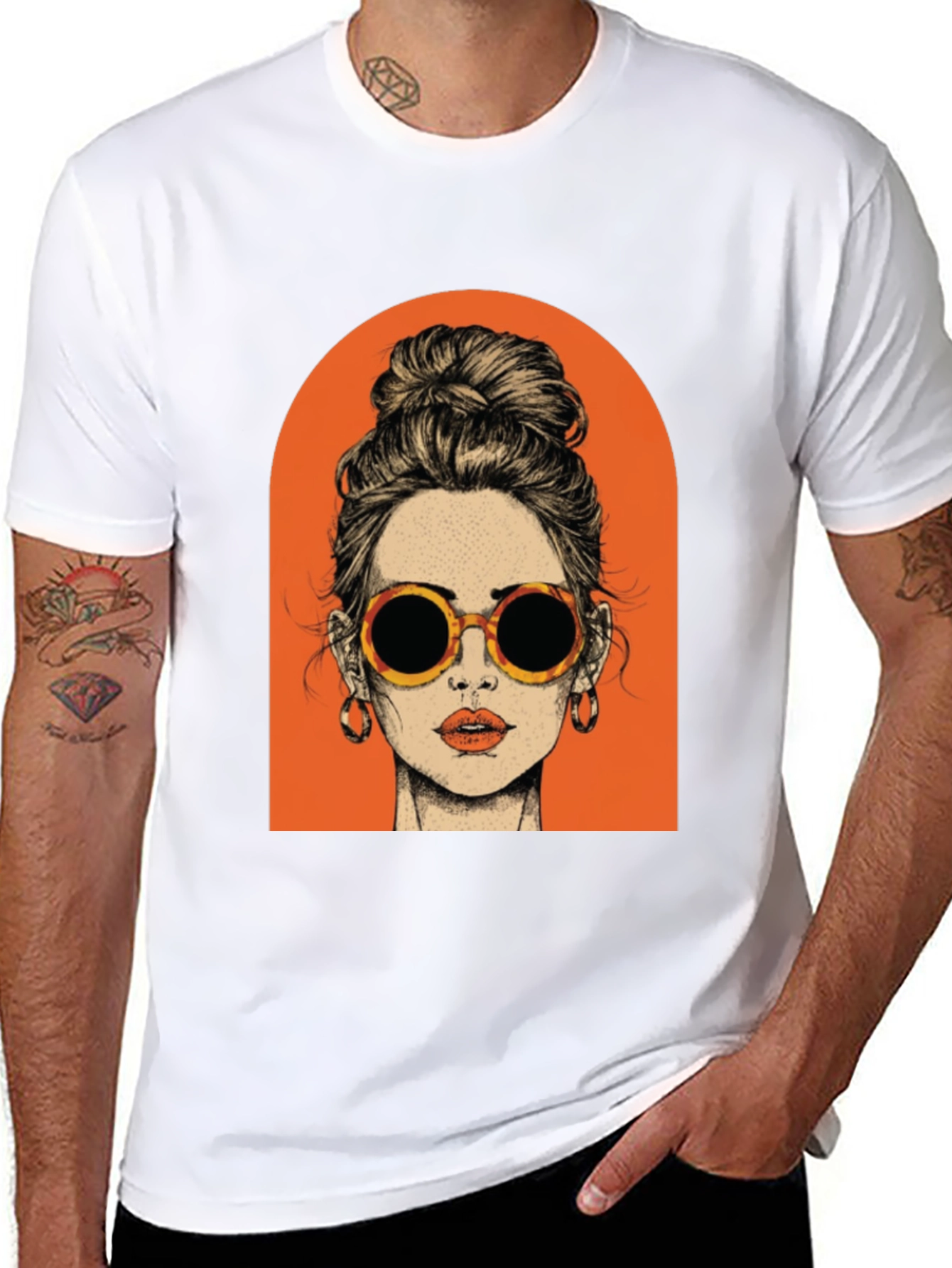 Retro Woman Graphic Tee - Stylish Casual Wear
