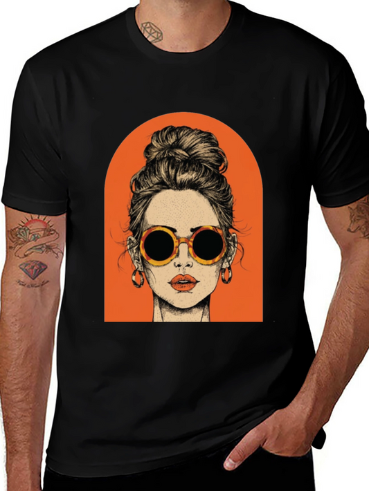 Retro Woman Graphic Tee - Stylish Casual Wear