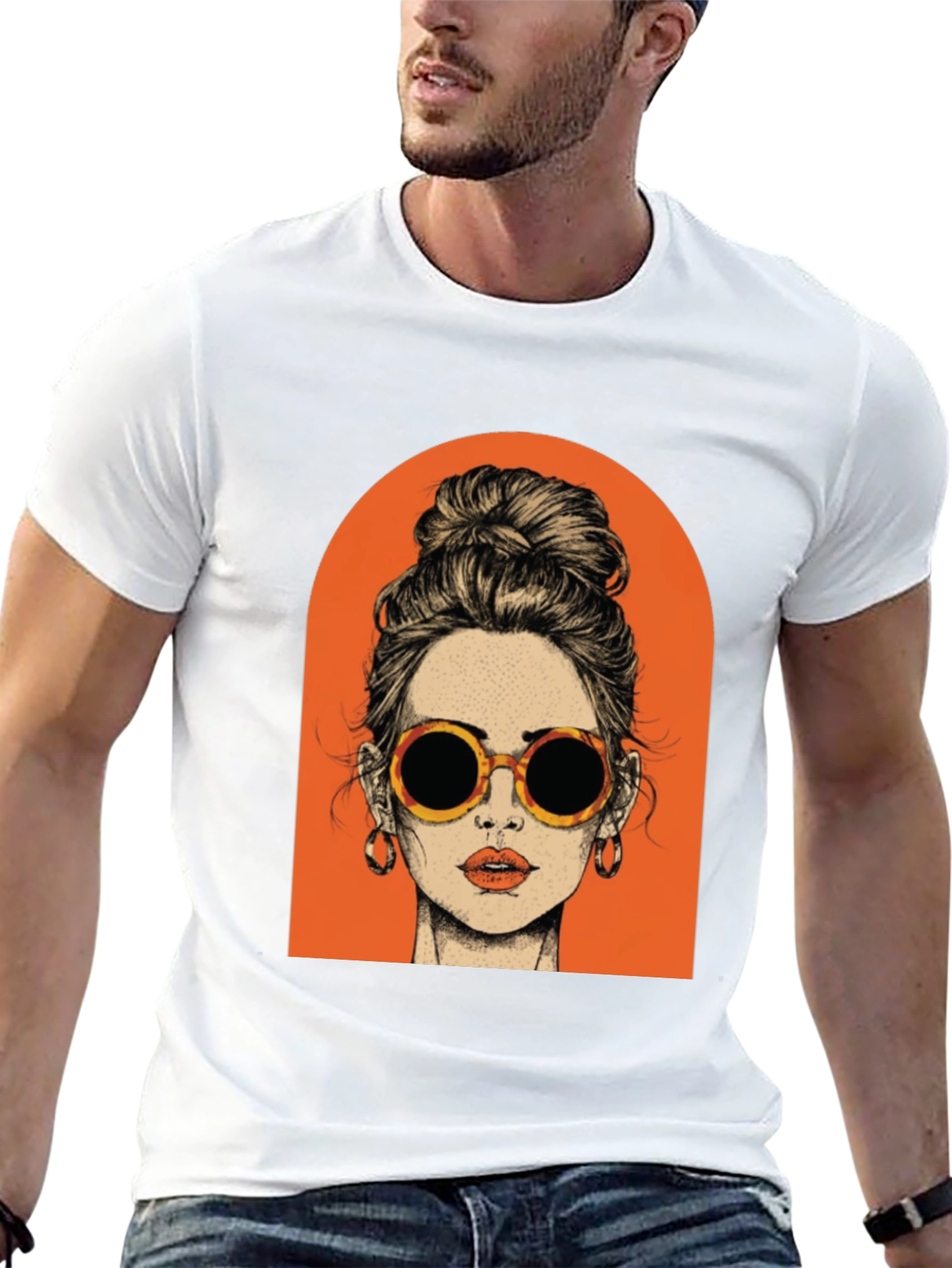 Retro Woman Graphic Tee - Stylish Casual Wear