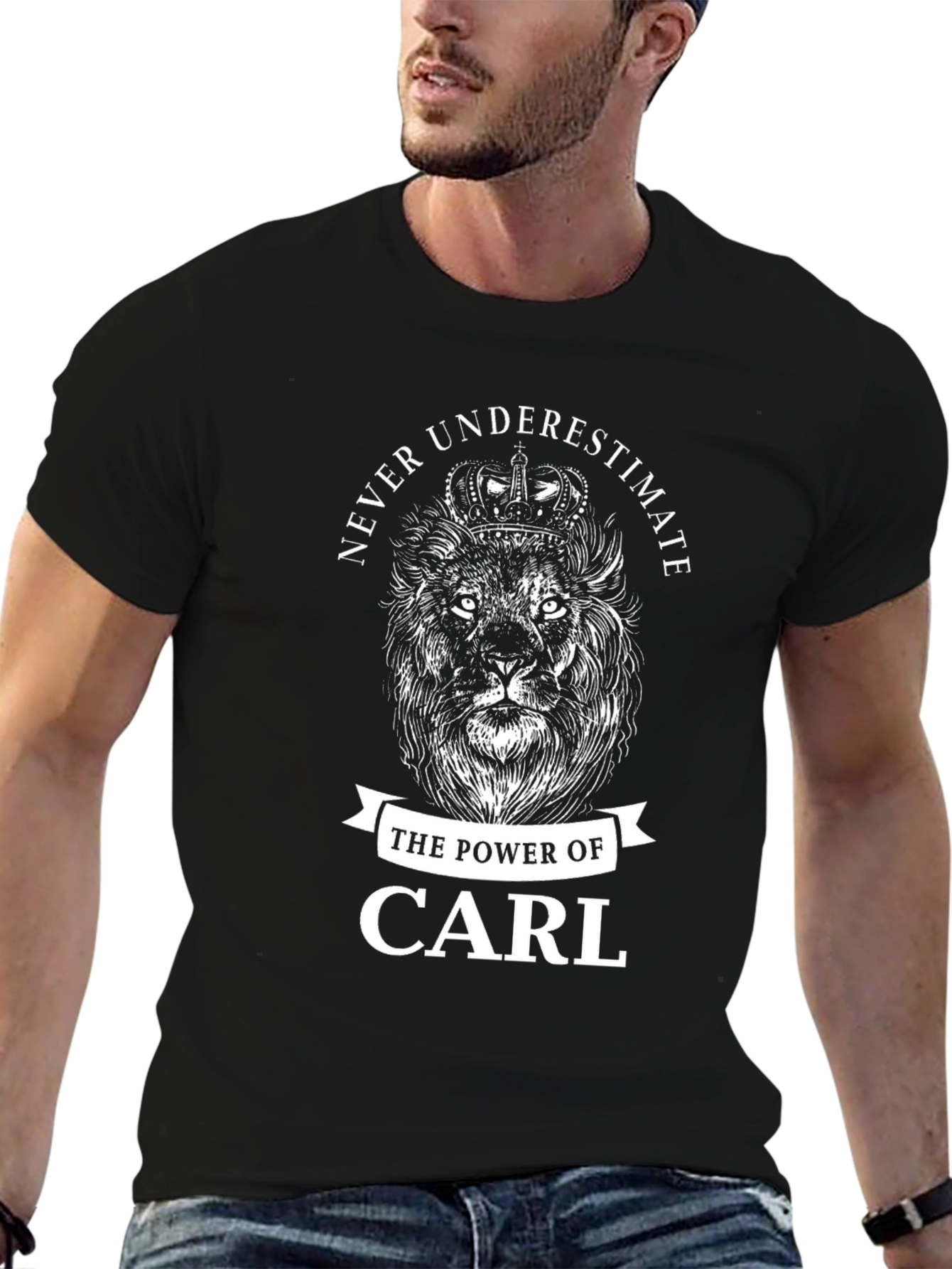 Never Underestimate Carl Lion Graphic Tee