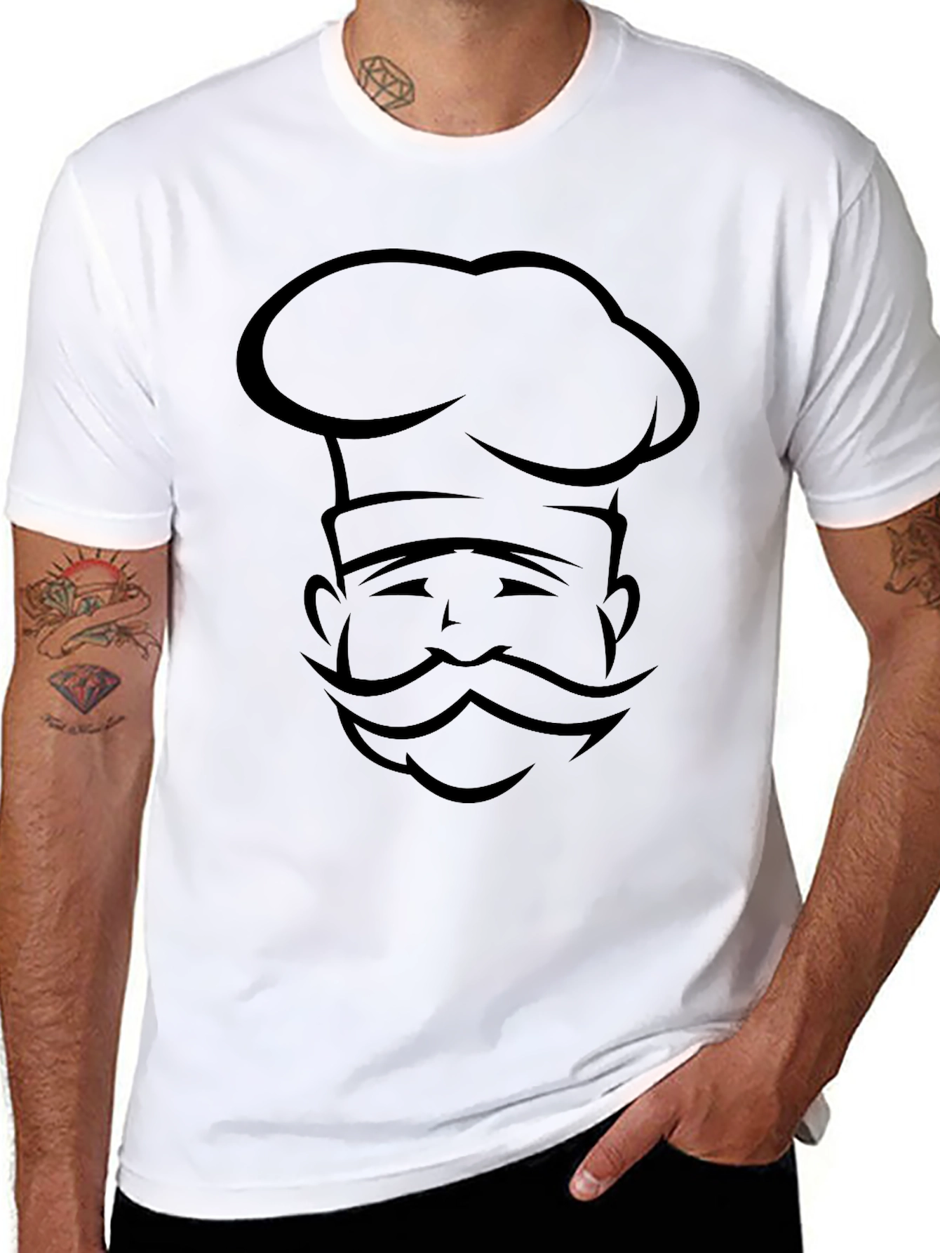 Chef Graphic Black T-Shirt