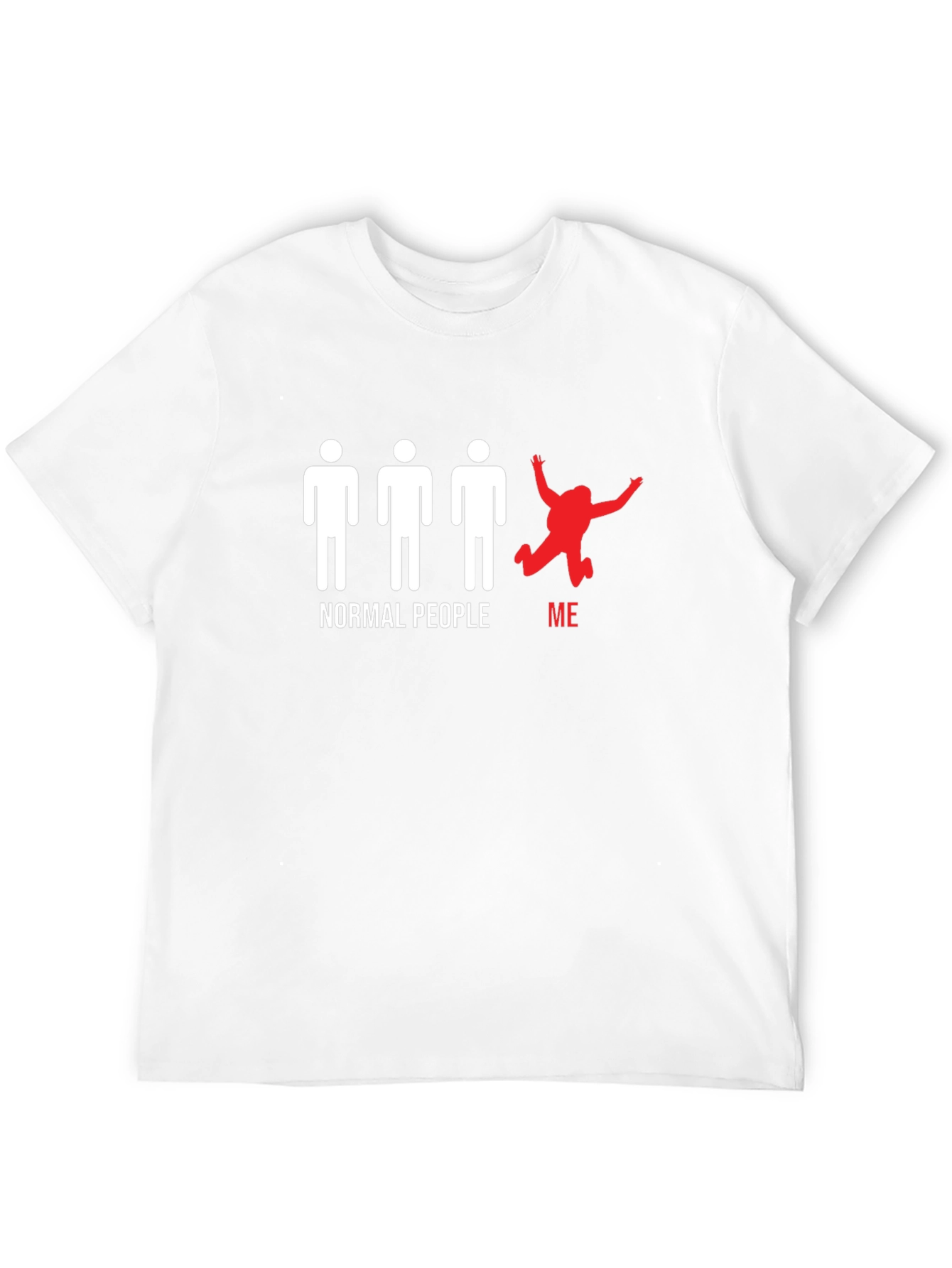 Normal People/Me Graphic Tee - Black Cotton T-Shirt