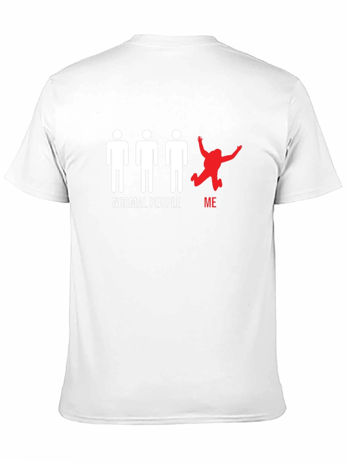 Normal People/Me Graphic Tee - Black Cotton T-Shirt