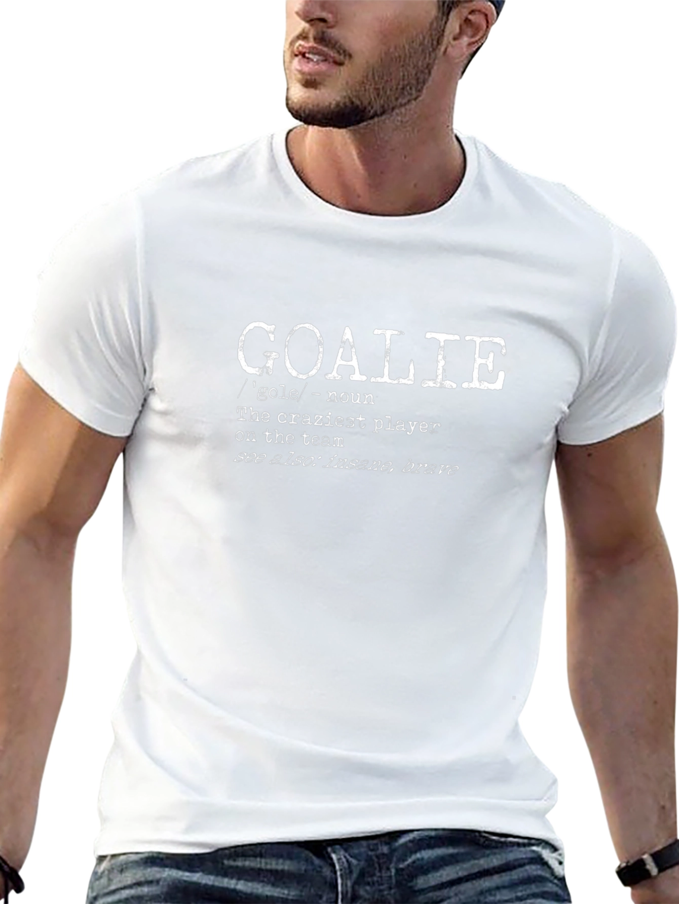 Goalie Definition Black T-Shirt - Hockey Player Tee