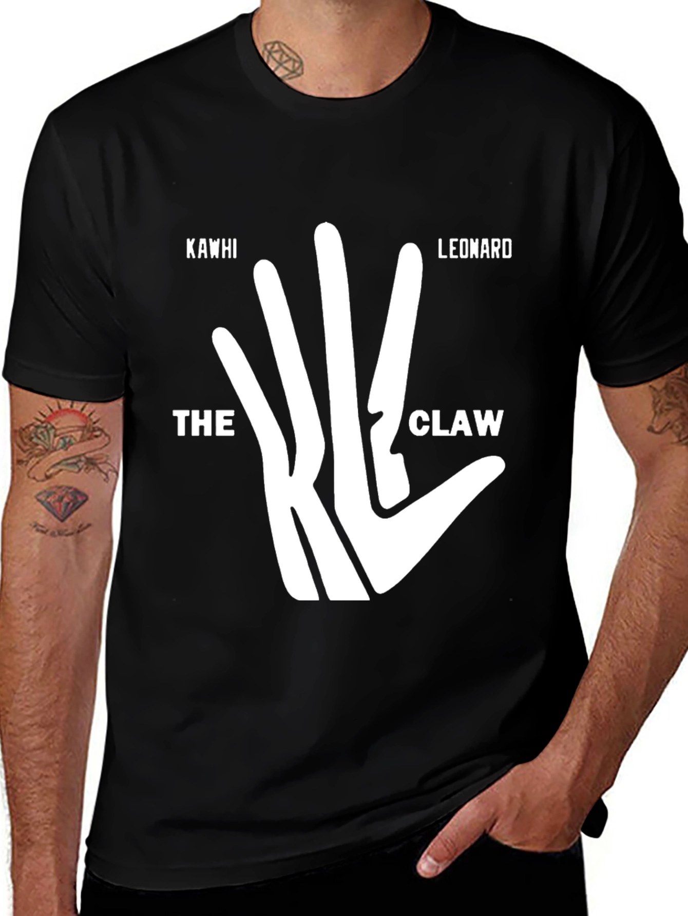 Kawhi Leonard The Claw Black T-Shirt