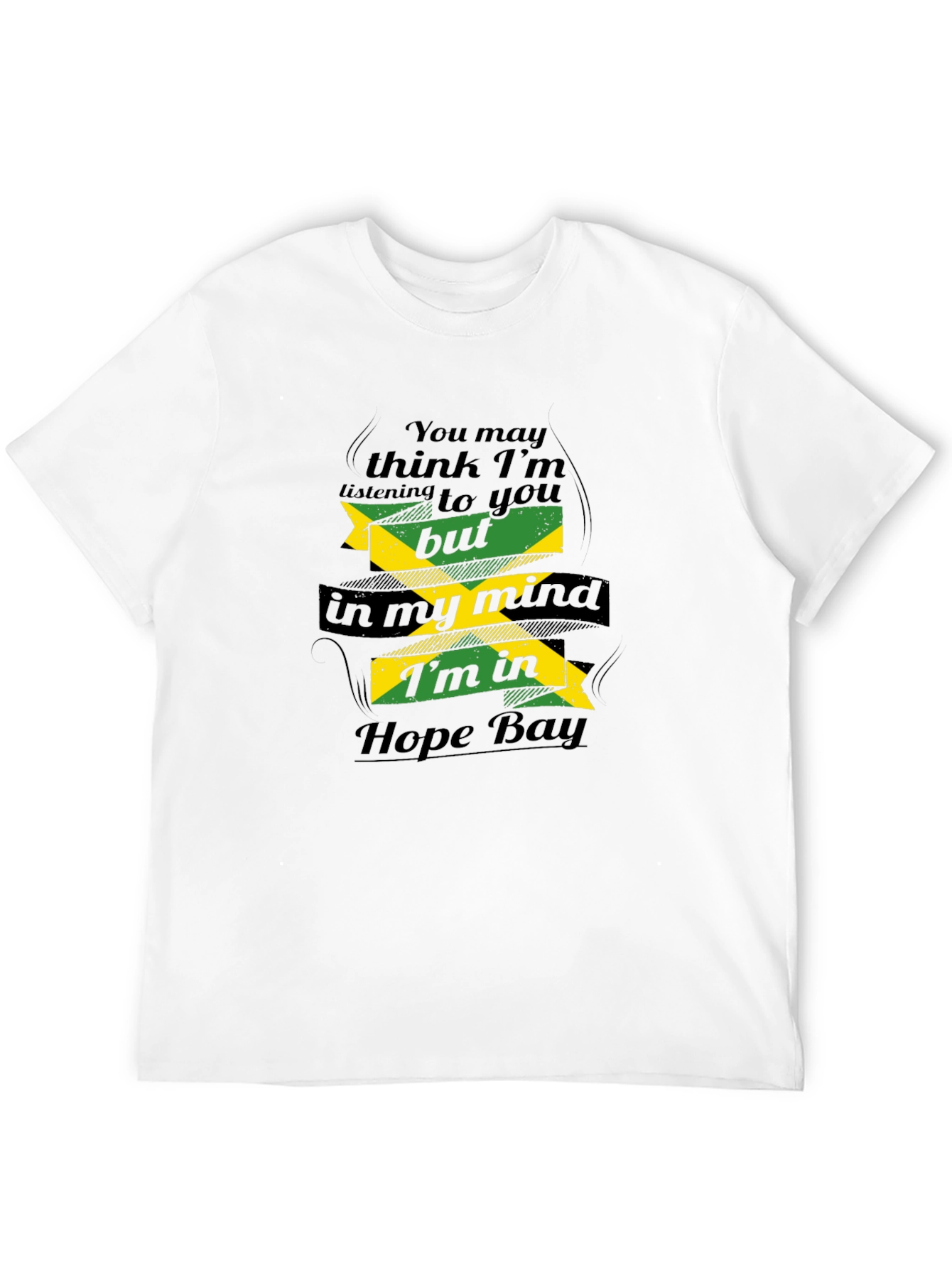 Jamaica Hope Bay T-Shirt - Mens Black Tee