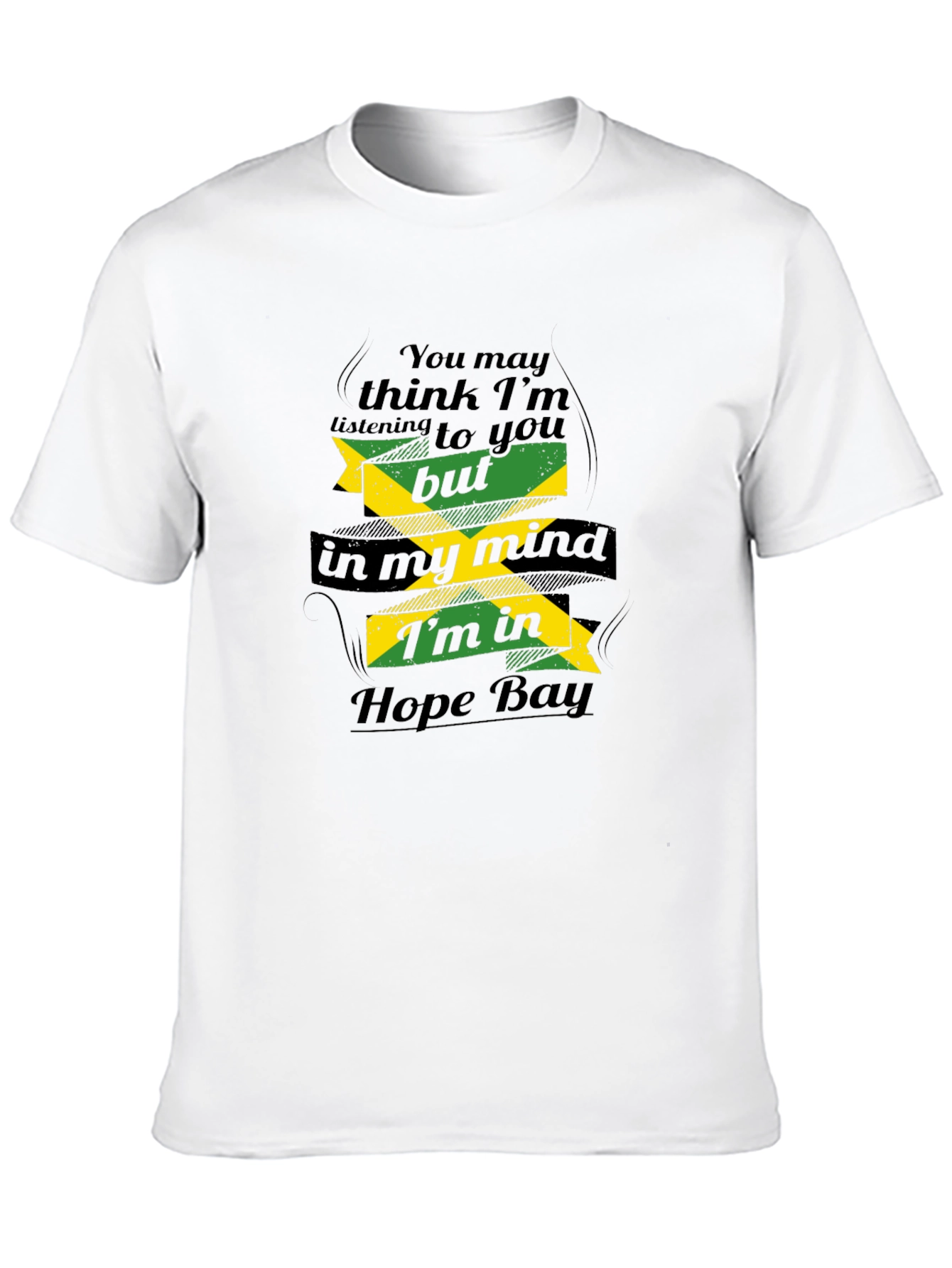 Jamaica Hope Bay T-Shirt - Mens Black Tee
