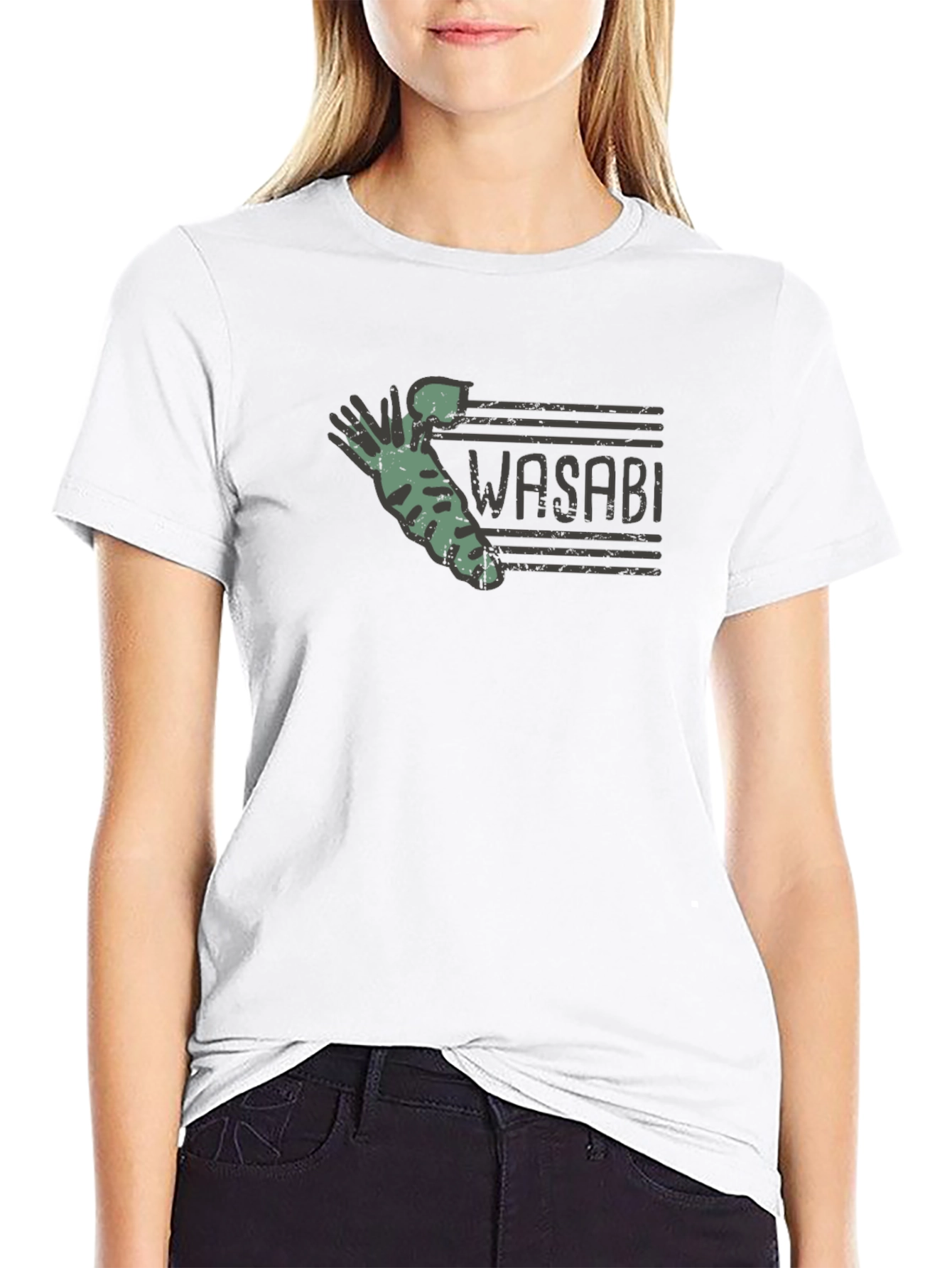 Wasabi Graphic Tee - Unique Japanese Food Shirt