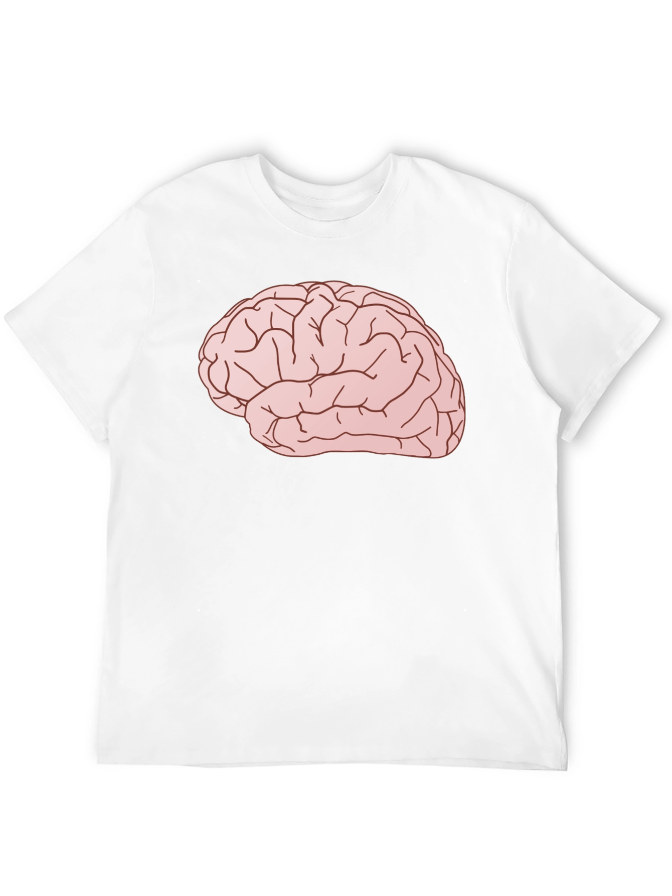 Brain Graphic Tee - Smart & Stylish Black T-Shirt