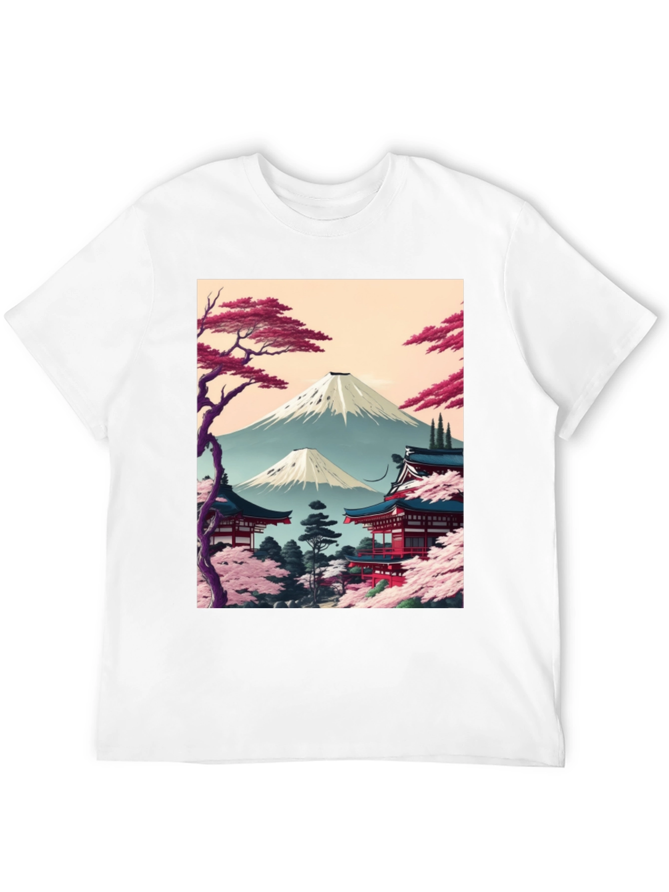 Japanese Mt. Fuji Graphic T-Shirt