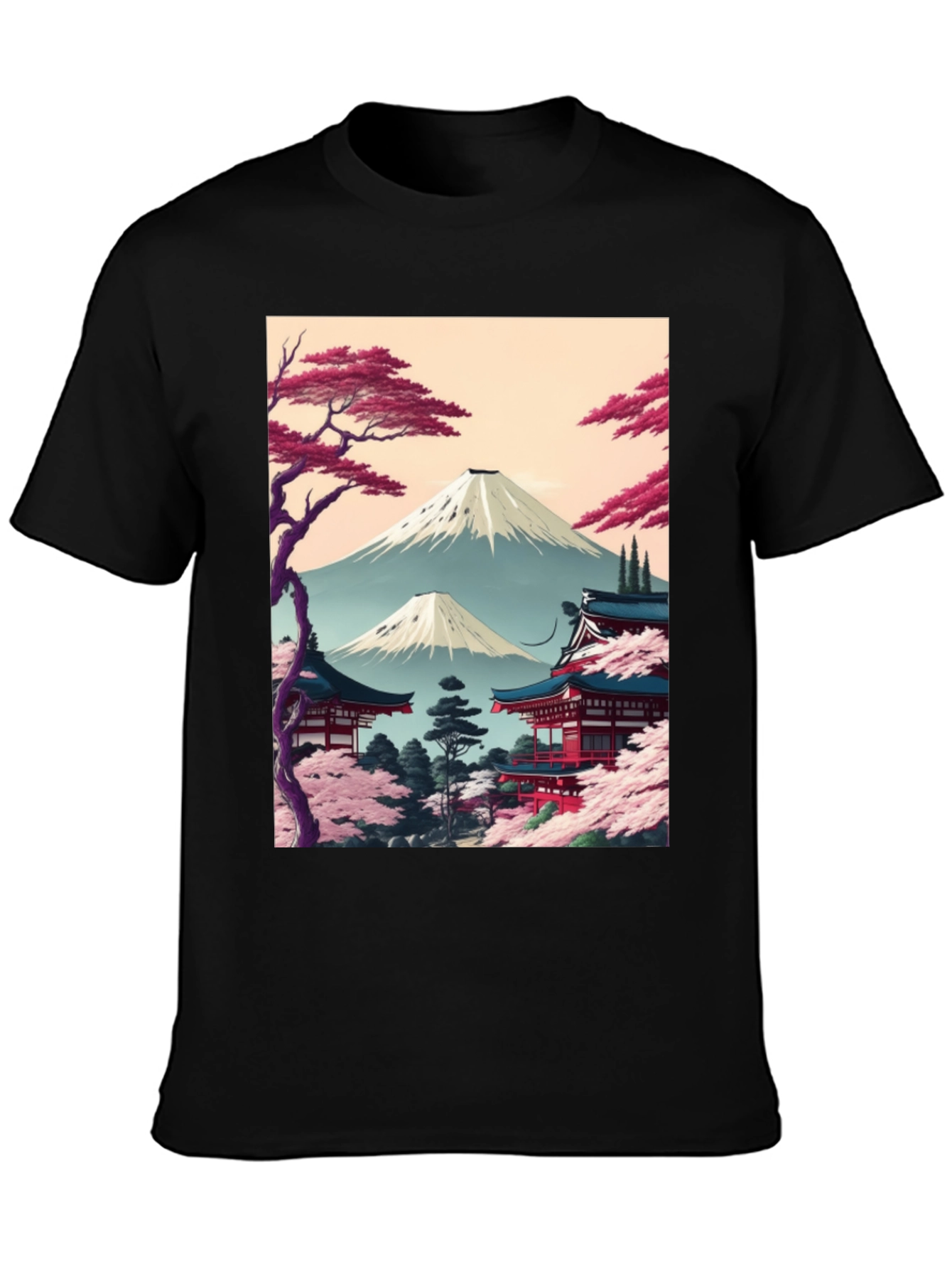 Japanese Mt. Fuji Graphic T-Shirt