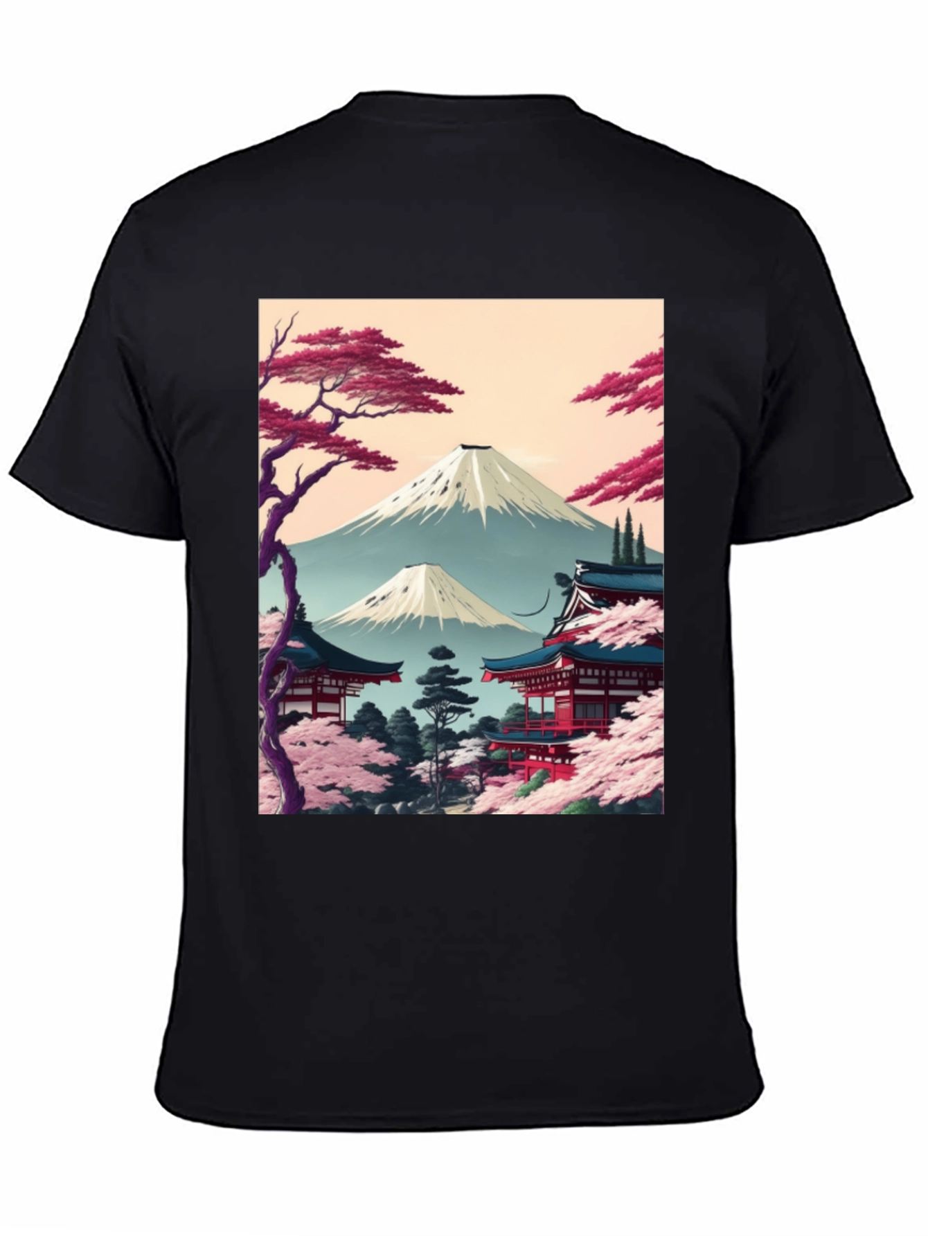 Japanese Mt. Fuji Graphic T-Shirt