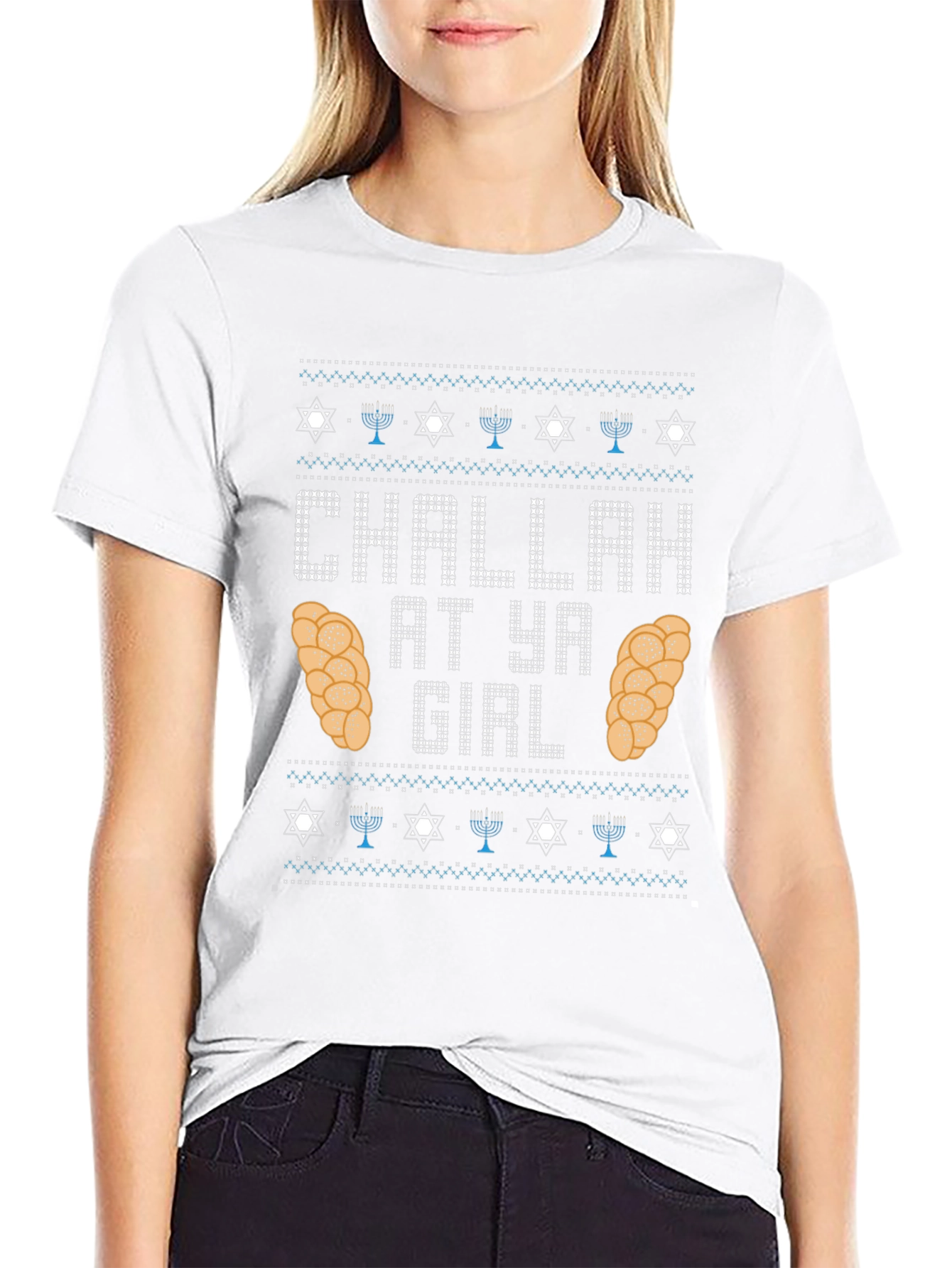 Challah at Ya Girl Hanukkah T-Shirt