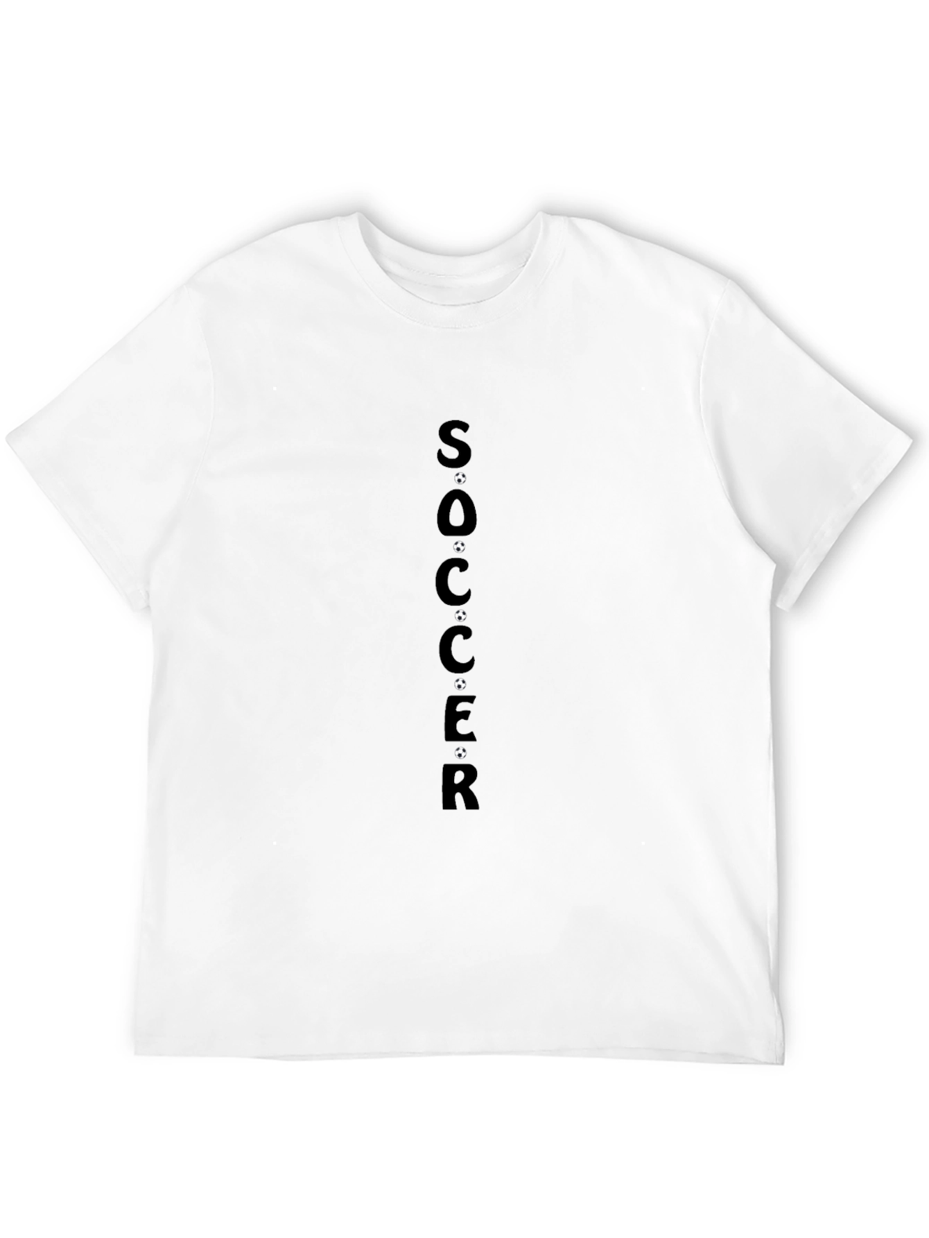 Soccer Graphic T-Shirt - Black - Mens