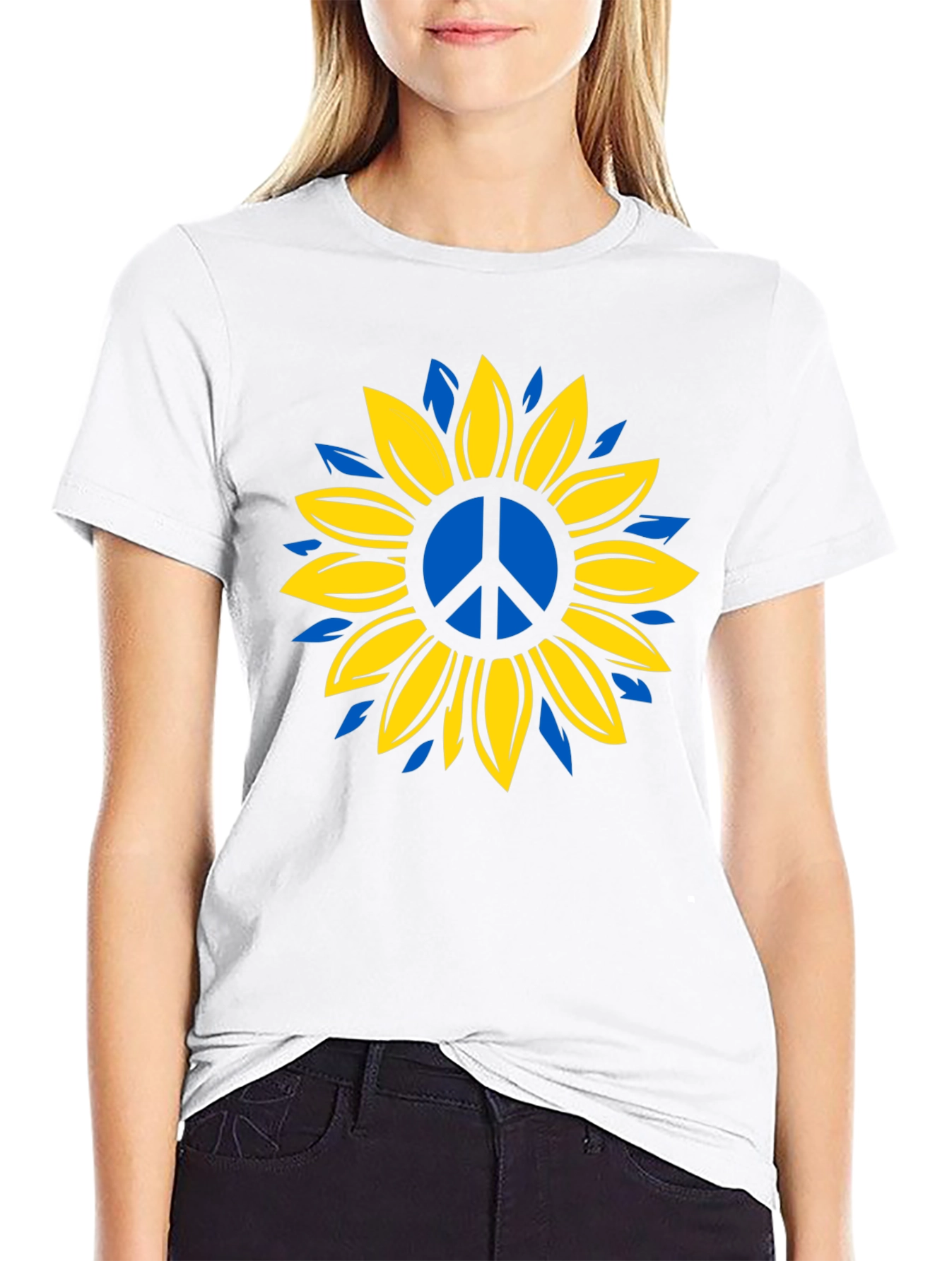 Ukraine Peace Sunflower T-Shirt