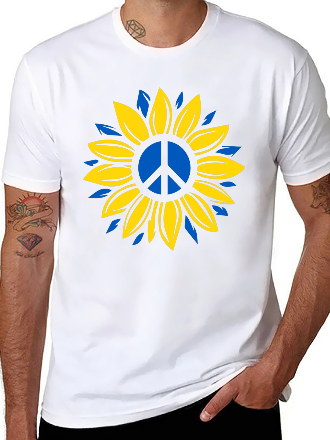 Ukraine Peace Sunflower T-Shirt