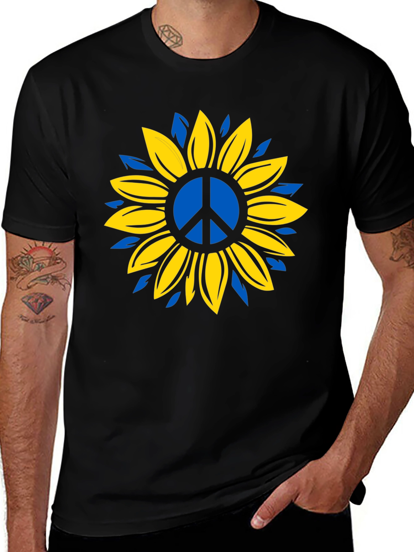 Ukraine Peace Sunflower T-Shirt